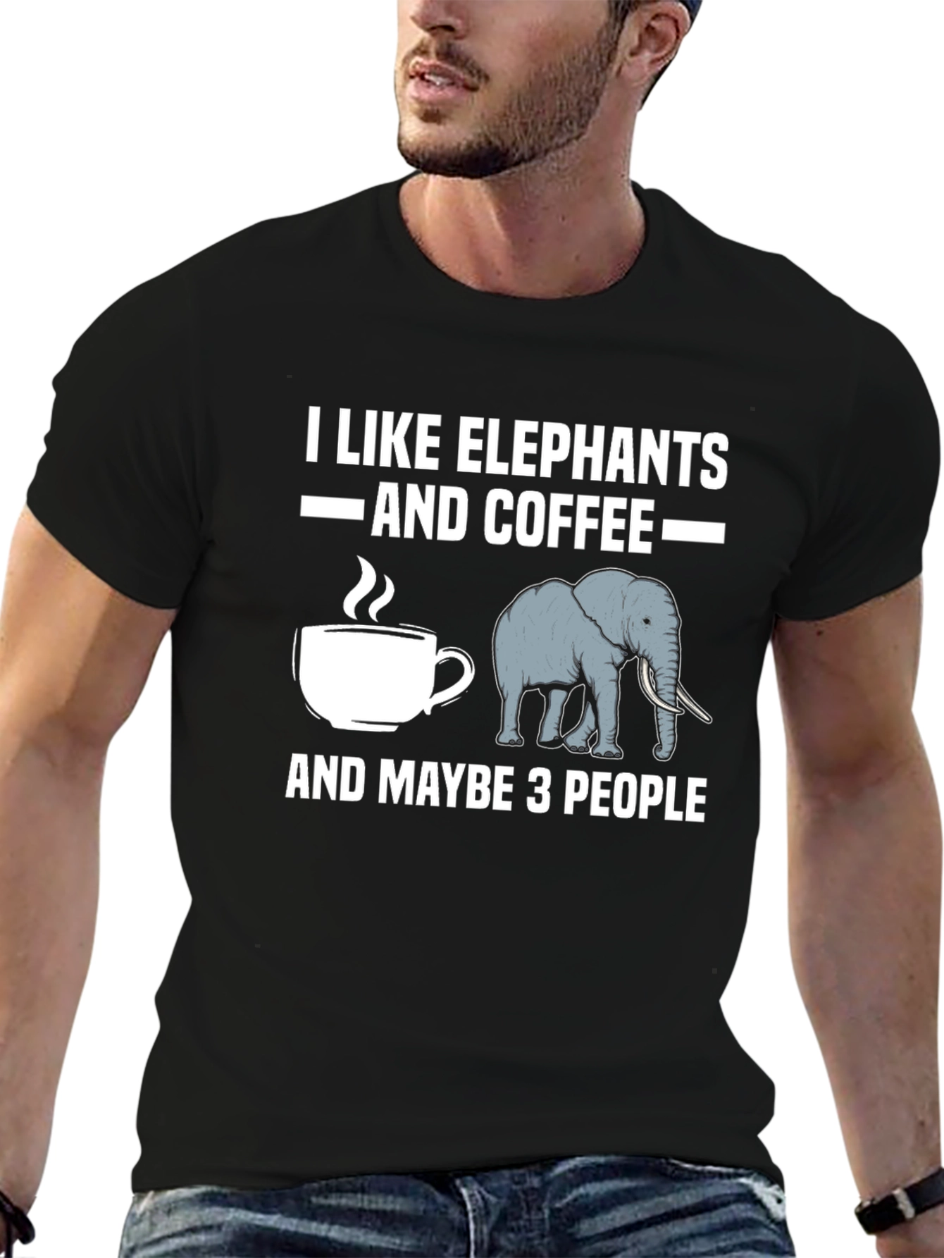 I Like Elephants and Coffee T-Shirt