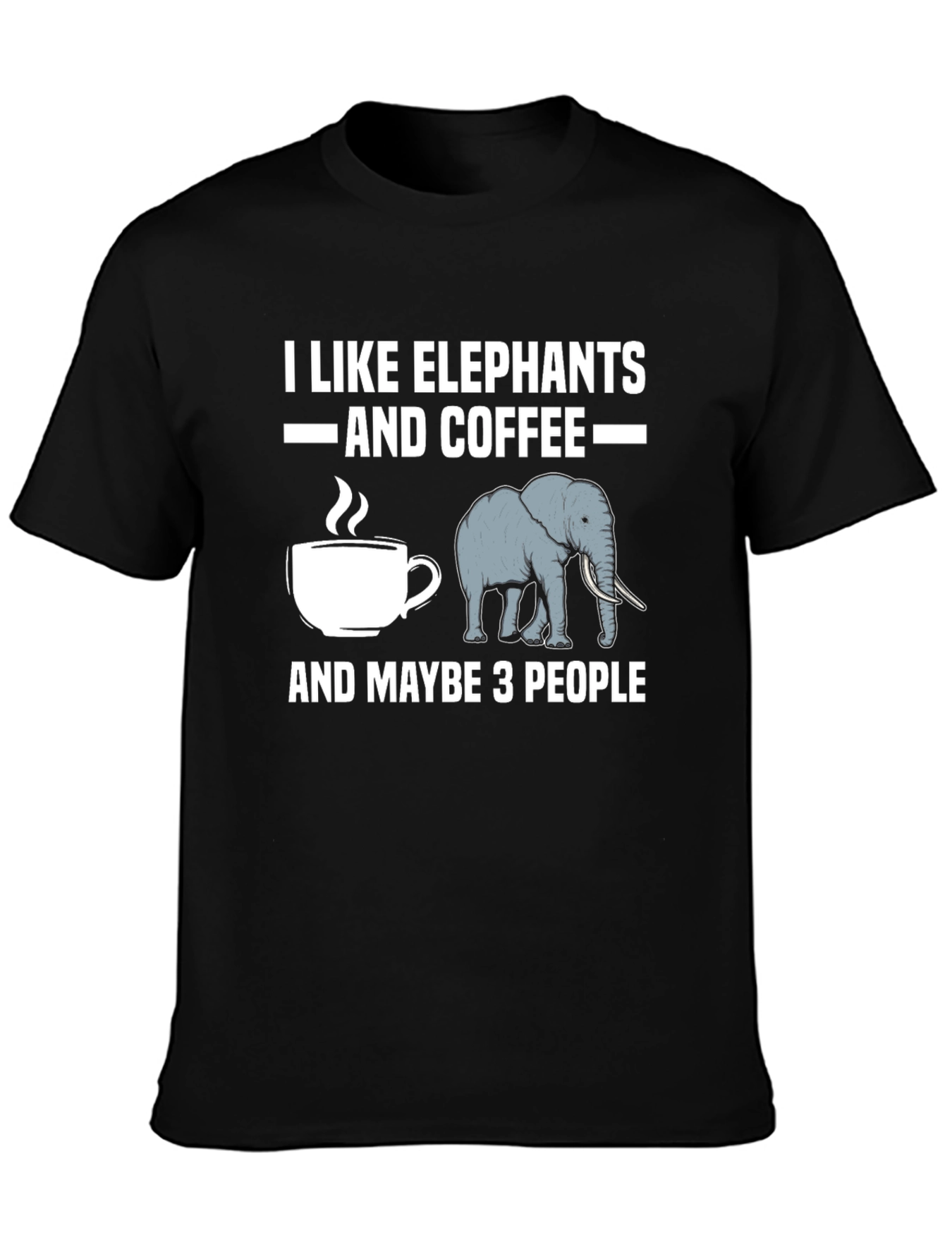 I Like Elephants and Coffee T-Shirt