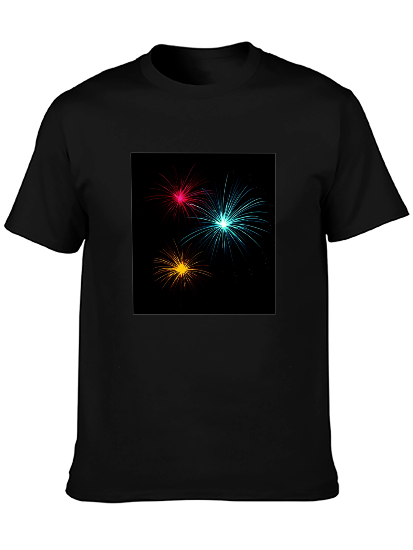 Fireworks Graphic Black Tee