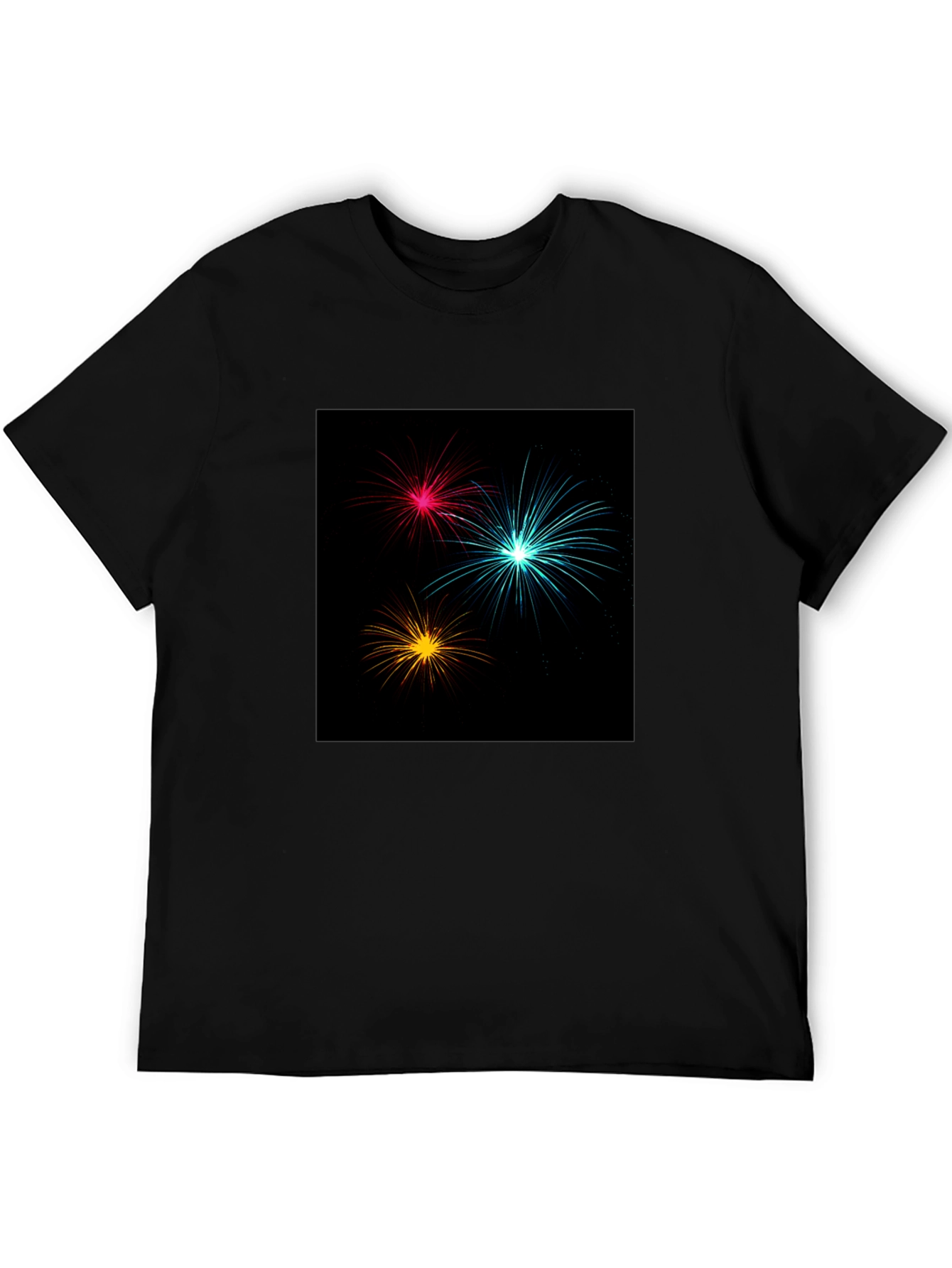 Fireworks Graphic Black Tee