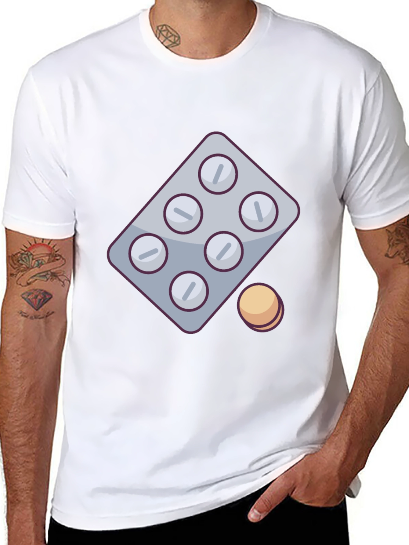 Pill Pack Graphic Tee - Casual Comfort