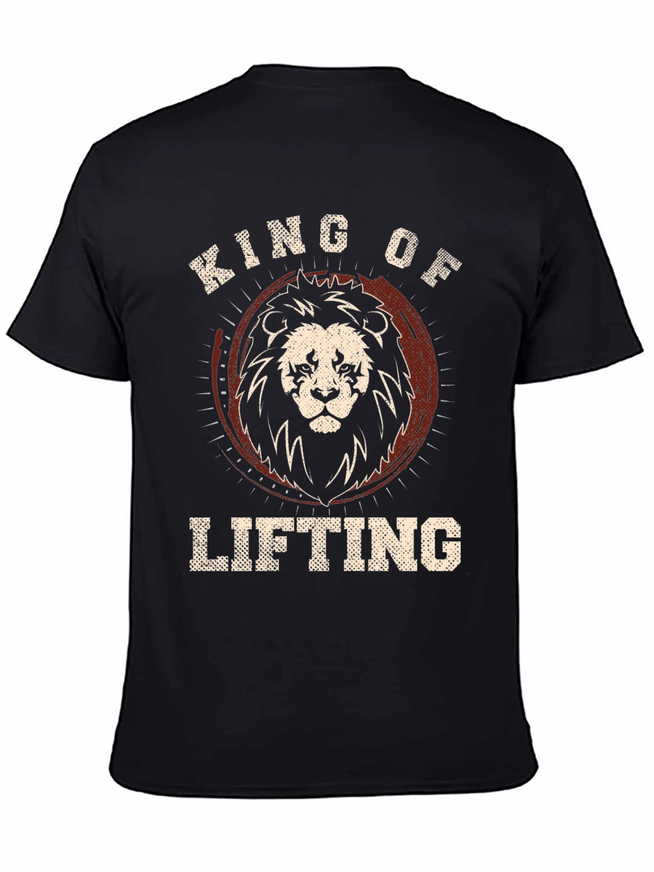 King of Lifting Lion Graphic Tee - Black