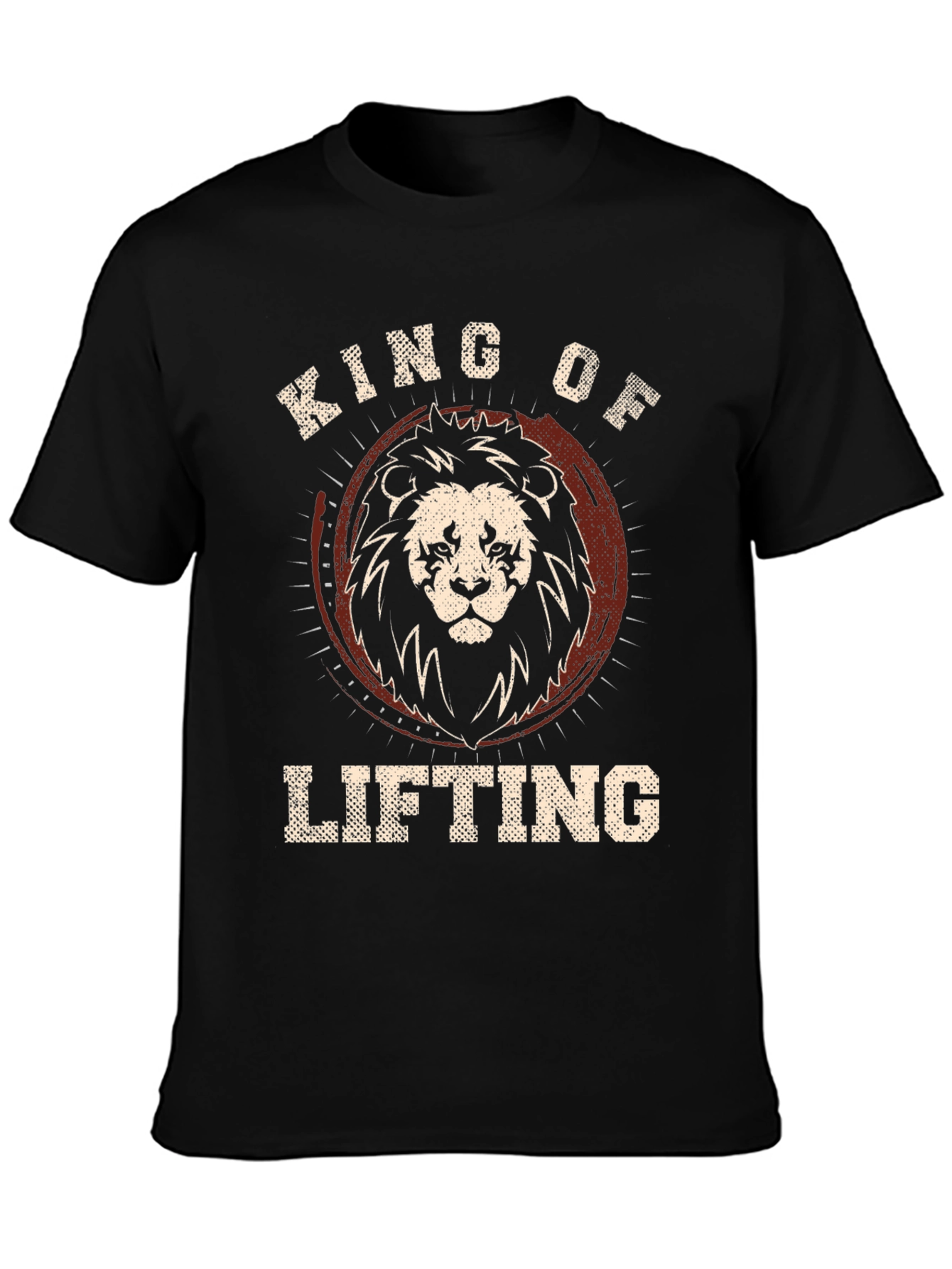 King of Lifting Lion Graphic Tee - Black