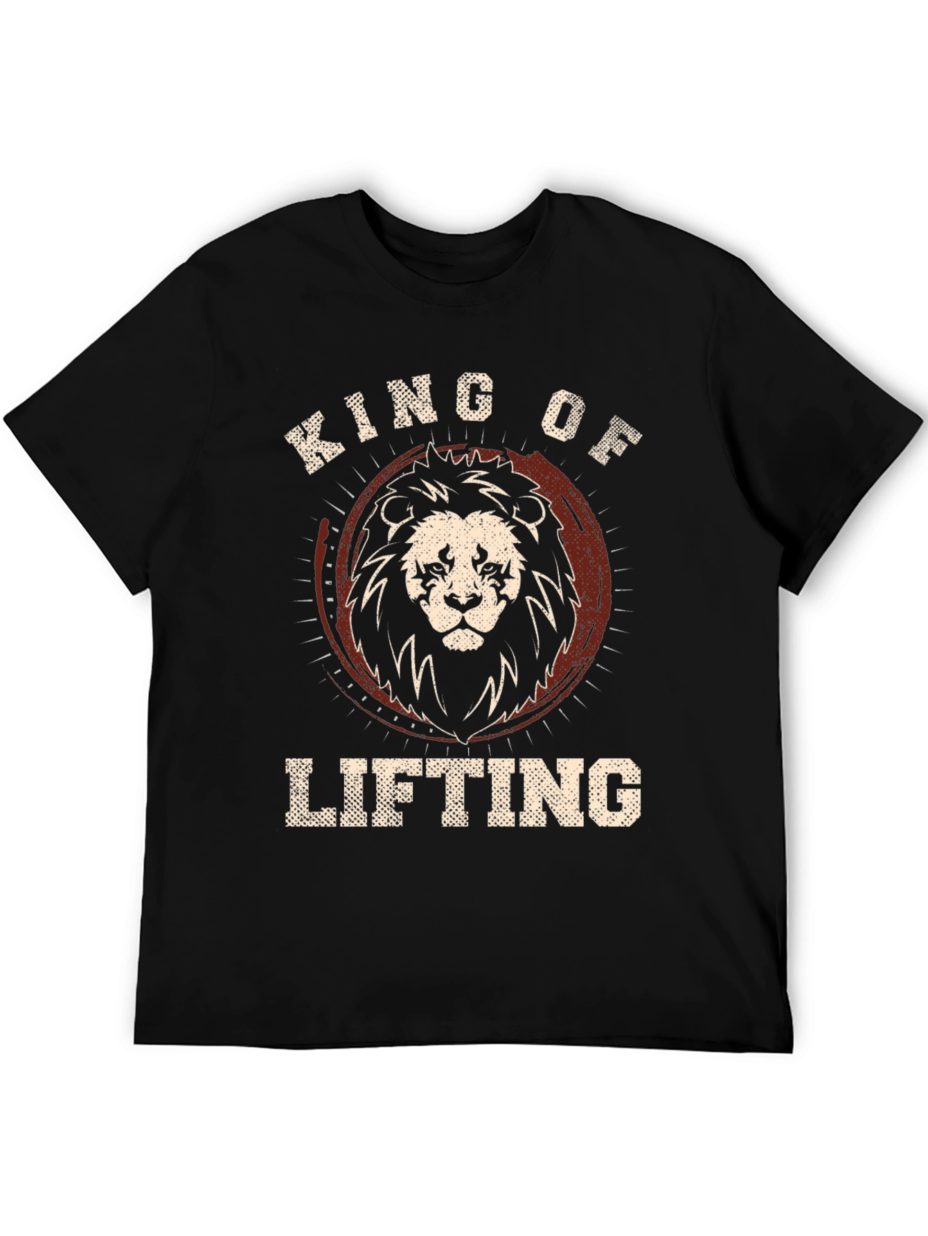 King of Lifting Lion Graphic Tee - Black