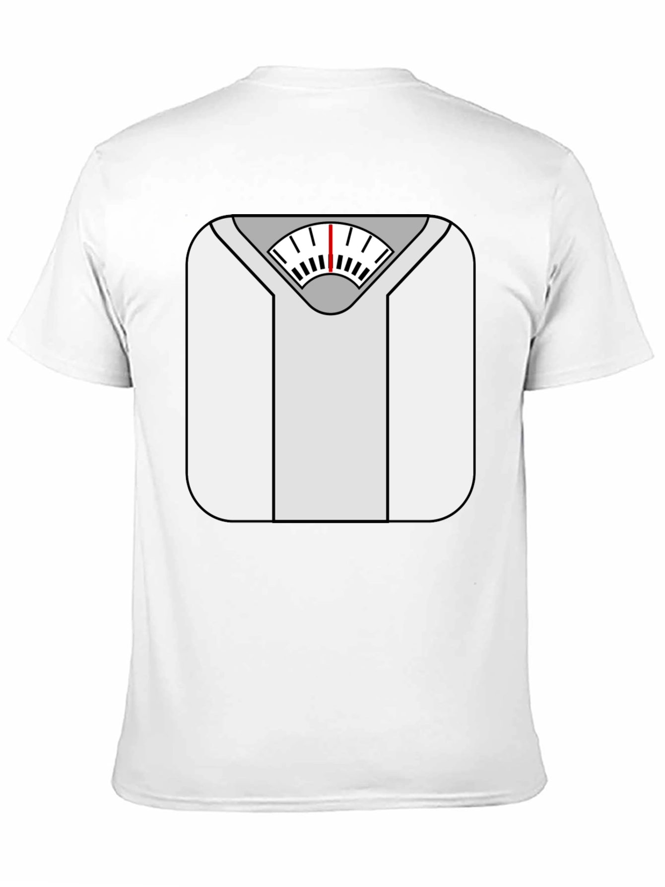 Weight Scale Graphic Tee - Funny Fitness Shirt