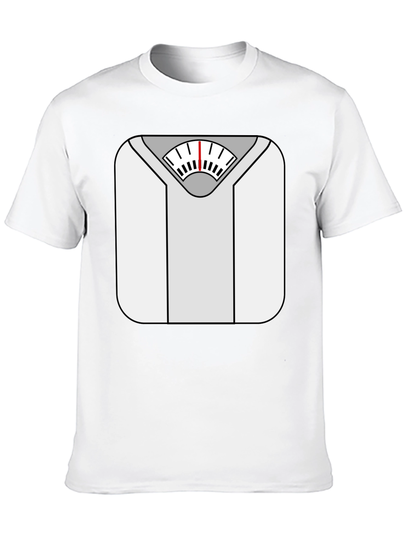 Weight Scale Graphic Tee - Funny Fitness Shirt