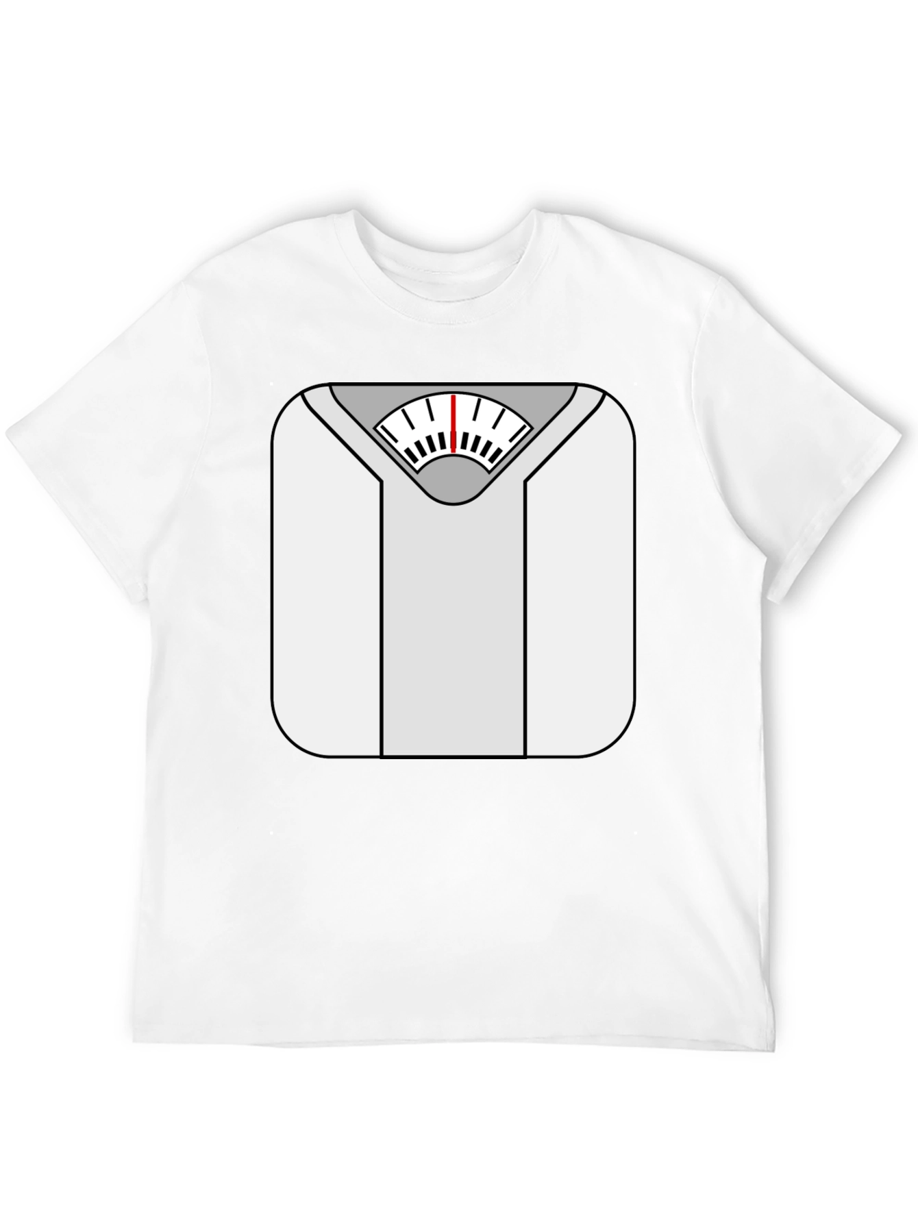 Weight Scale Graphic Tee - Funny Fitness Shirt