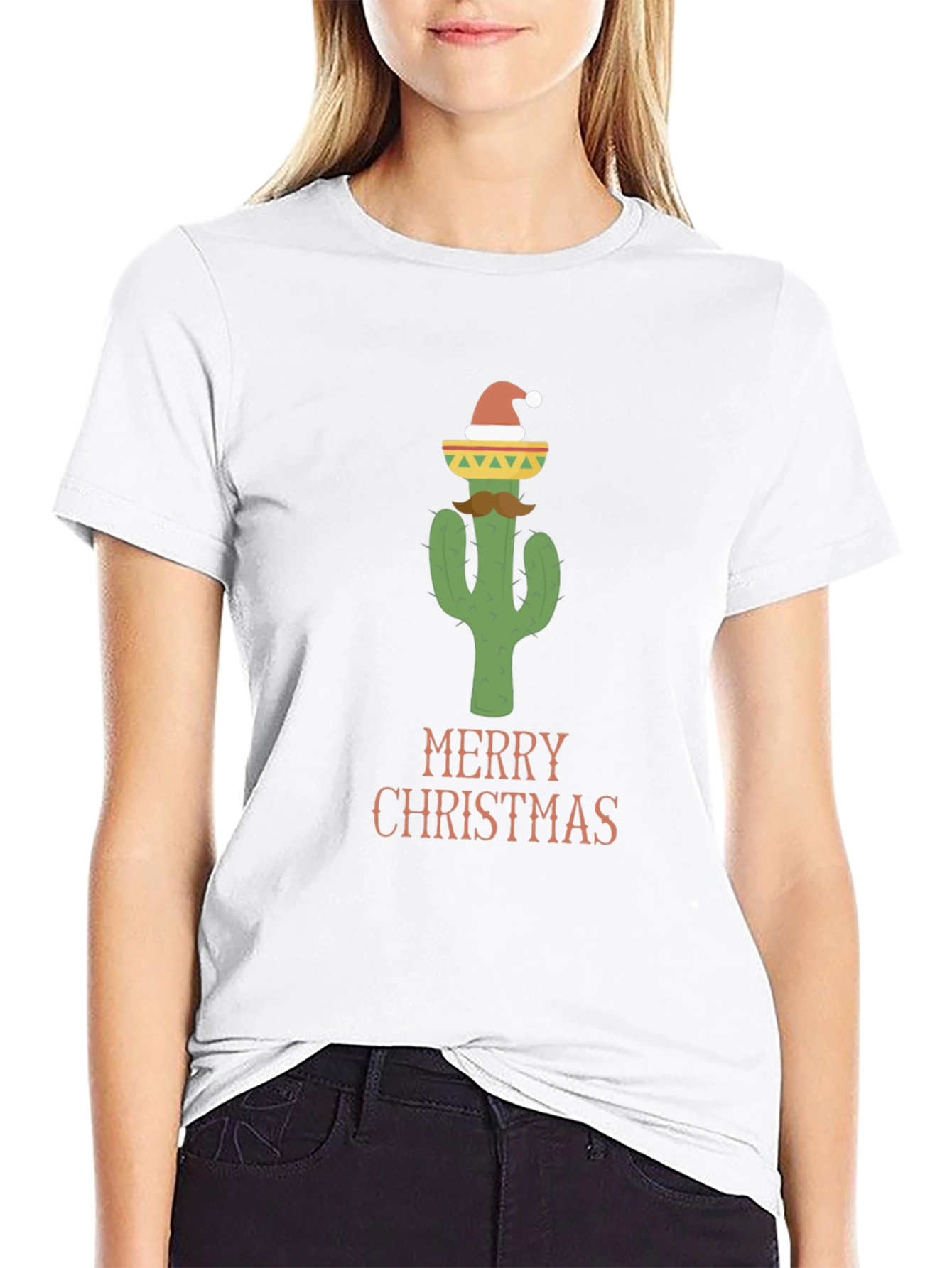 Festive Cactus Christmas T-Shirt