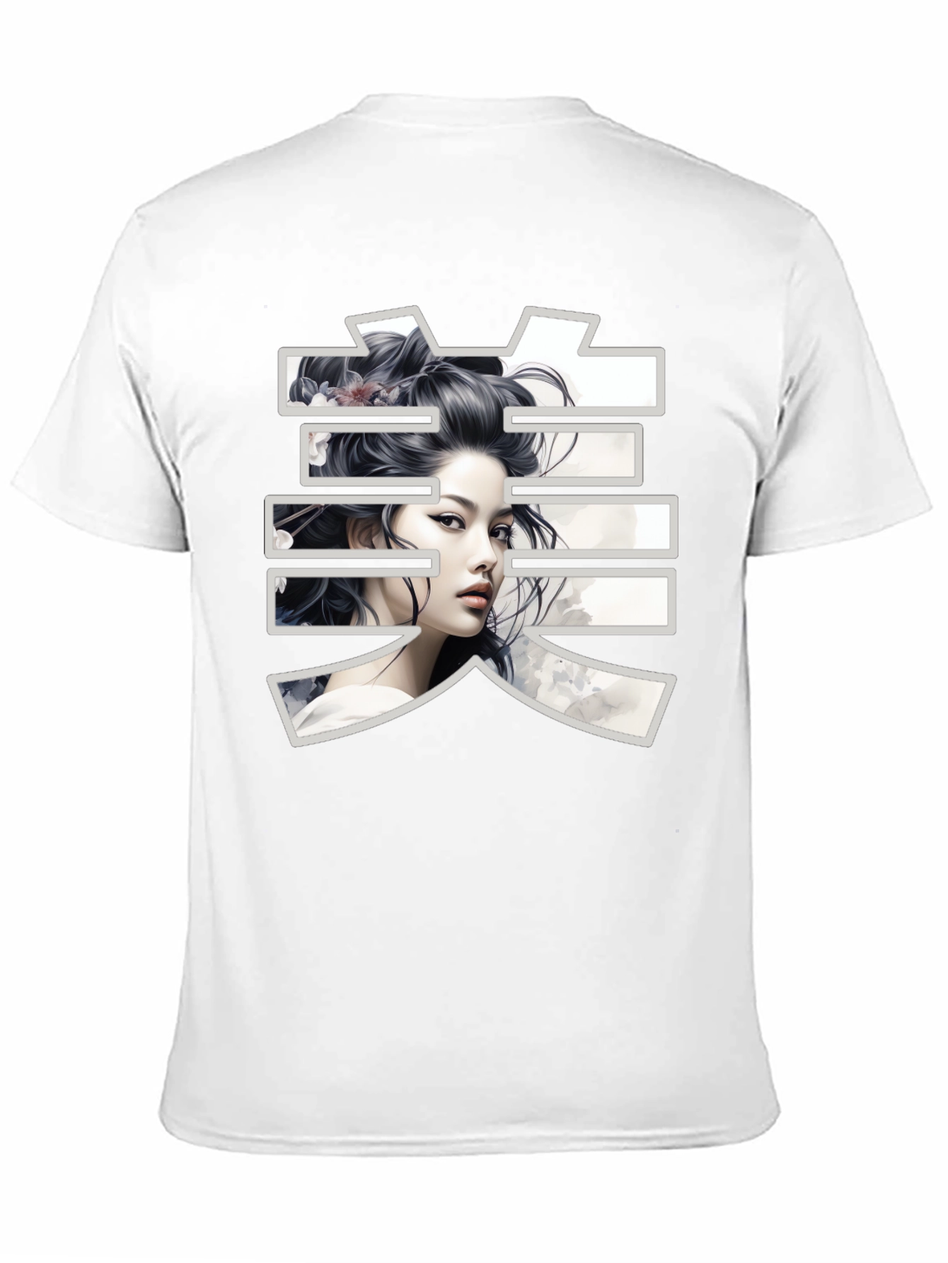 Geisha Graphic Black T-Shirt