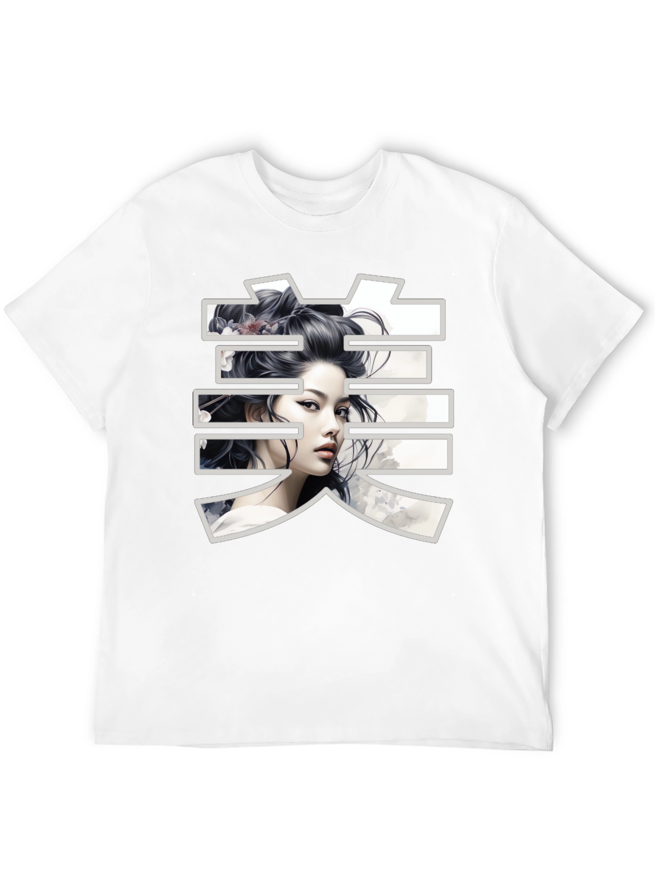Geisha Graphic Black T-Shirt