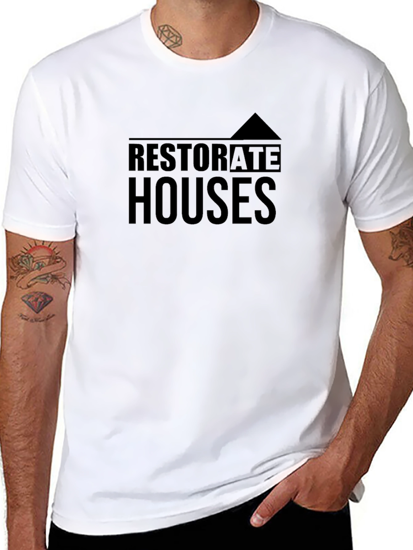 Restore Houses T-Shirt Graphic Tee