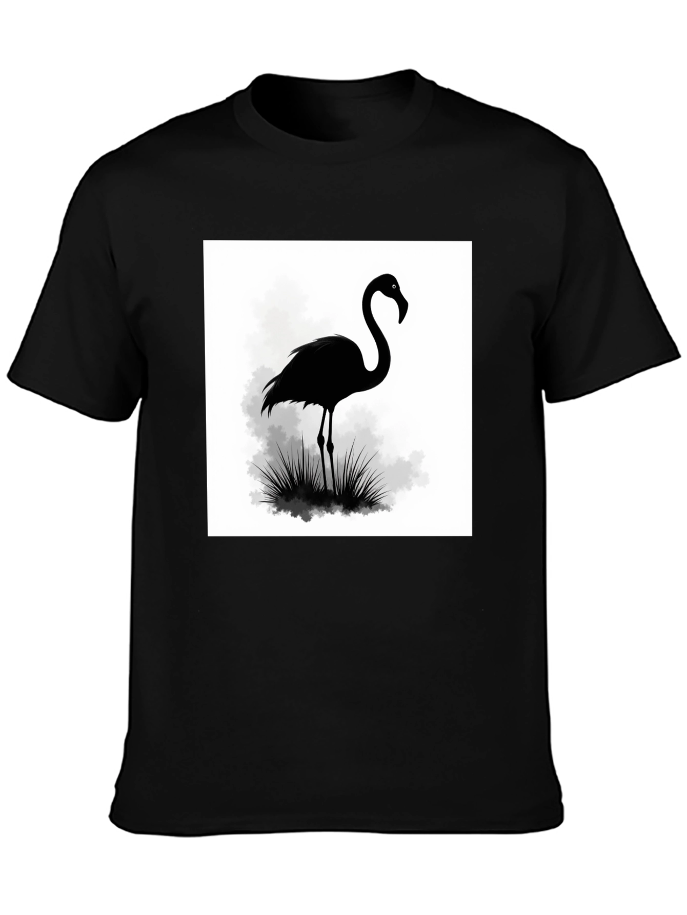 Black Flamingo Graphic T-Shirt