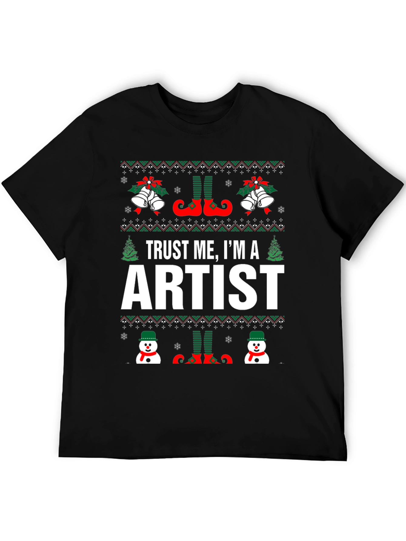 Trust Me Im An Artist Christmas Graphic Tee