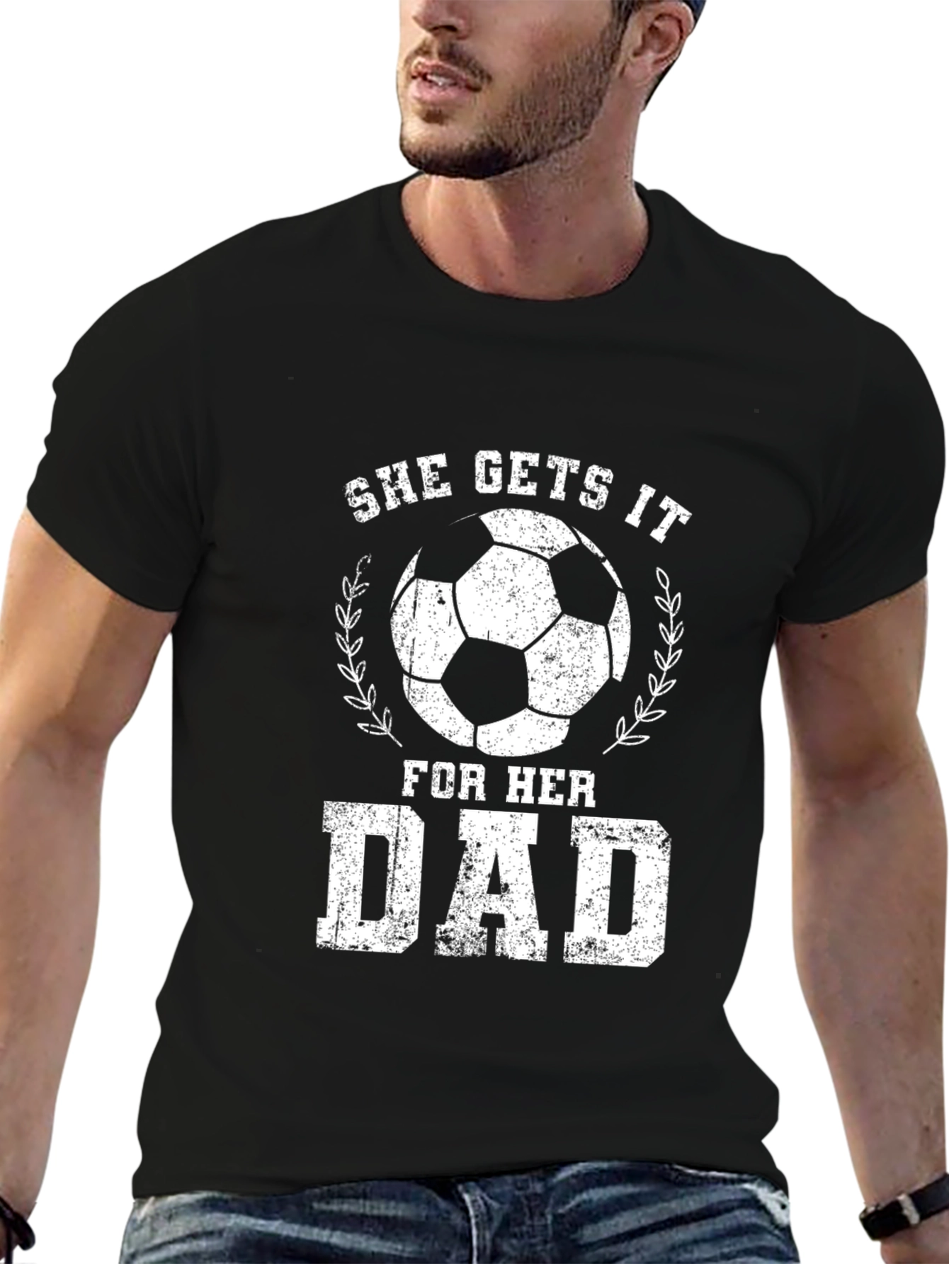 She Gets It For Her Dad Soccer T-Shirt