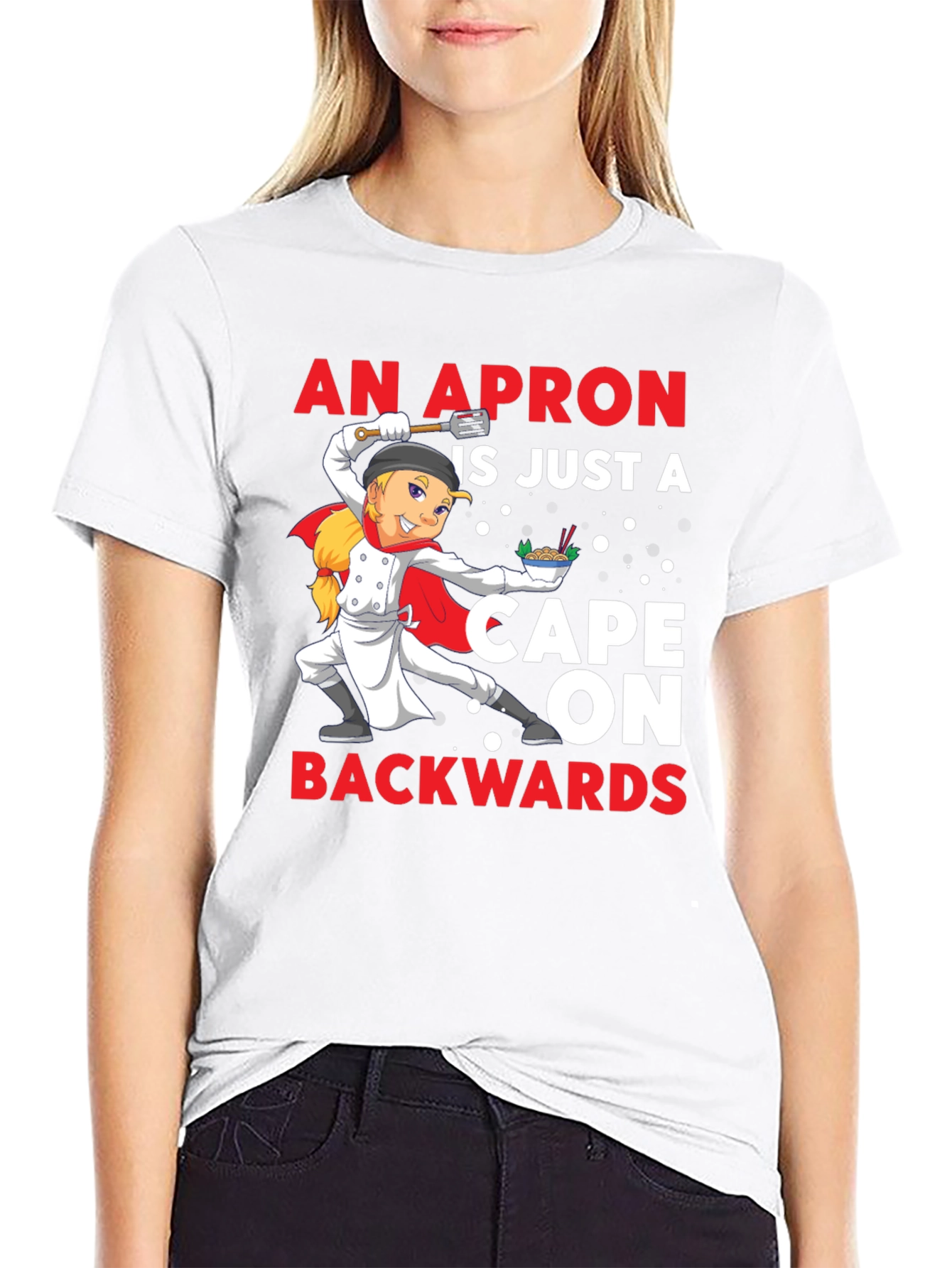 Apron Cape Backwards Graphic T-Shirt