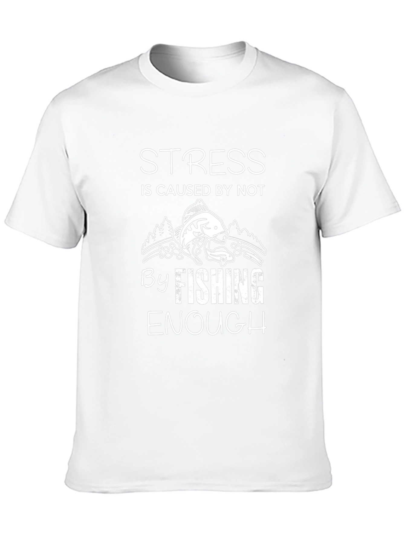 Stress Fishing T-Shirt - Humorous Graphic Tee