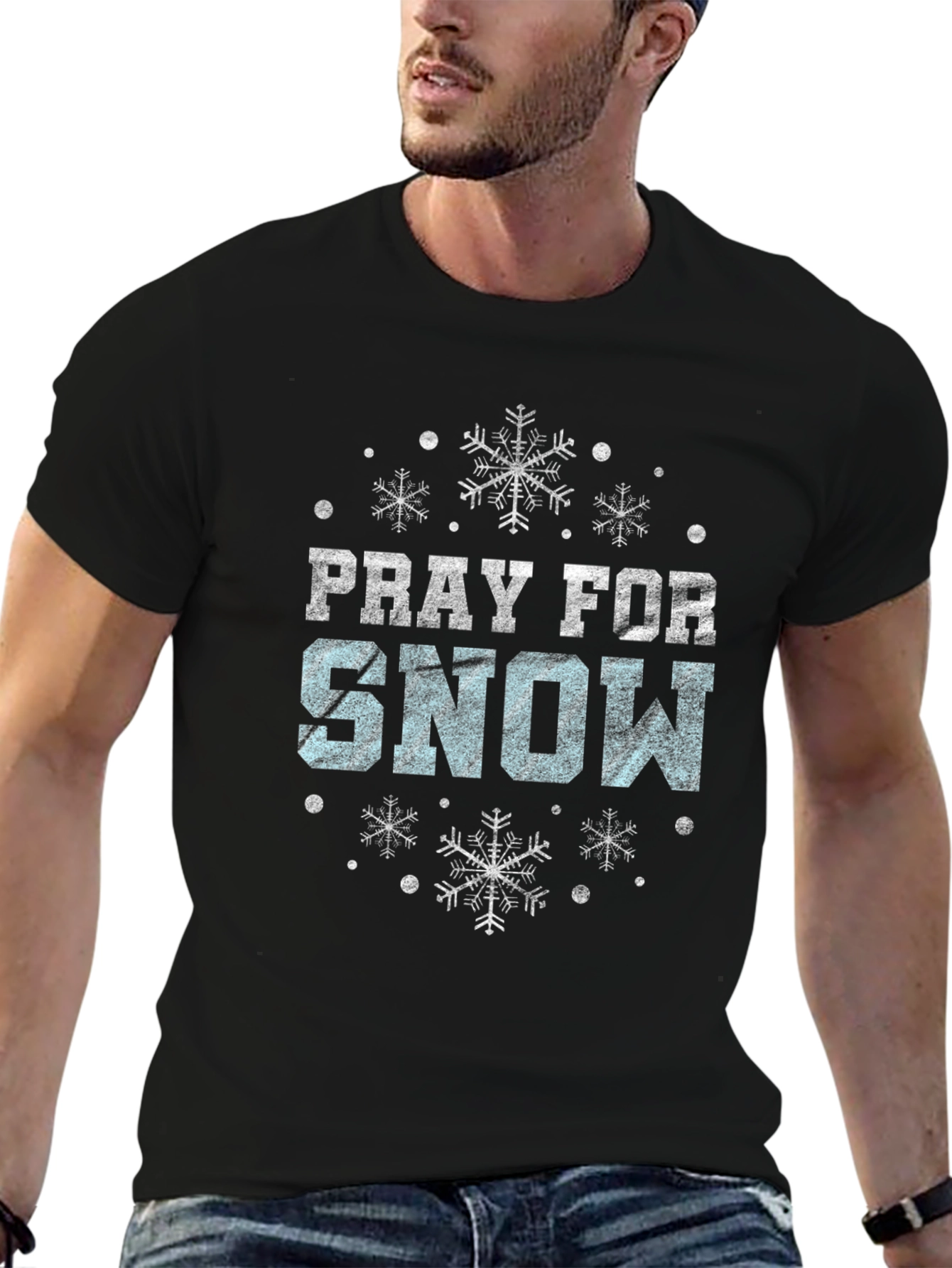Pray for Snow T-Shirt - Winter Holiday Tee