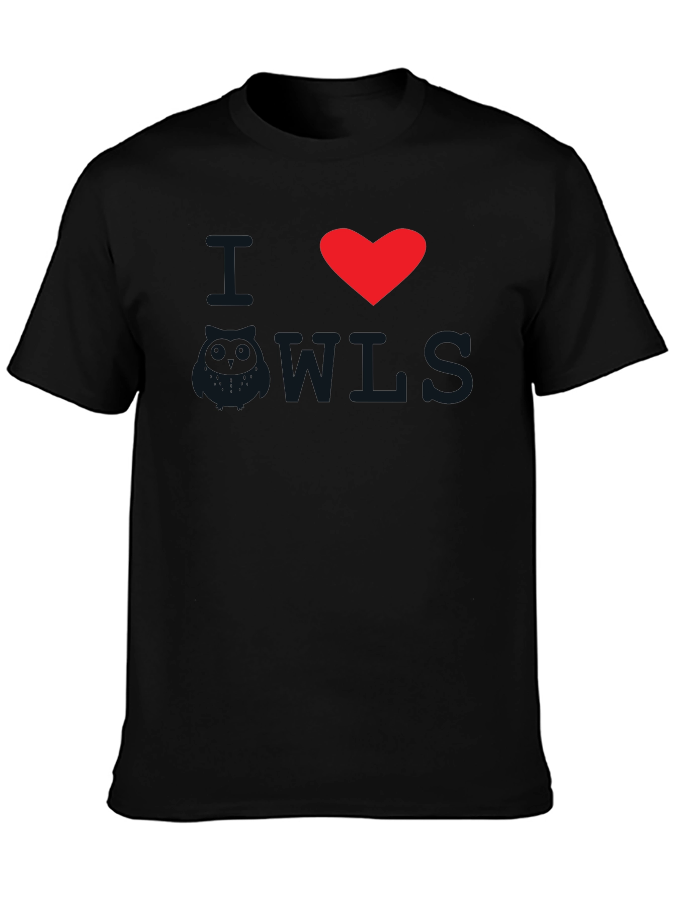 I Heart OWLS Black Graphic Tee