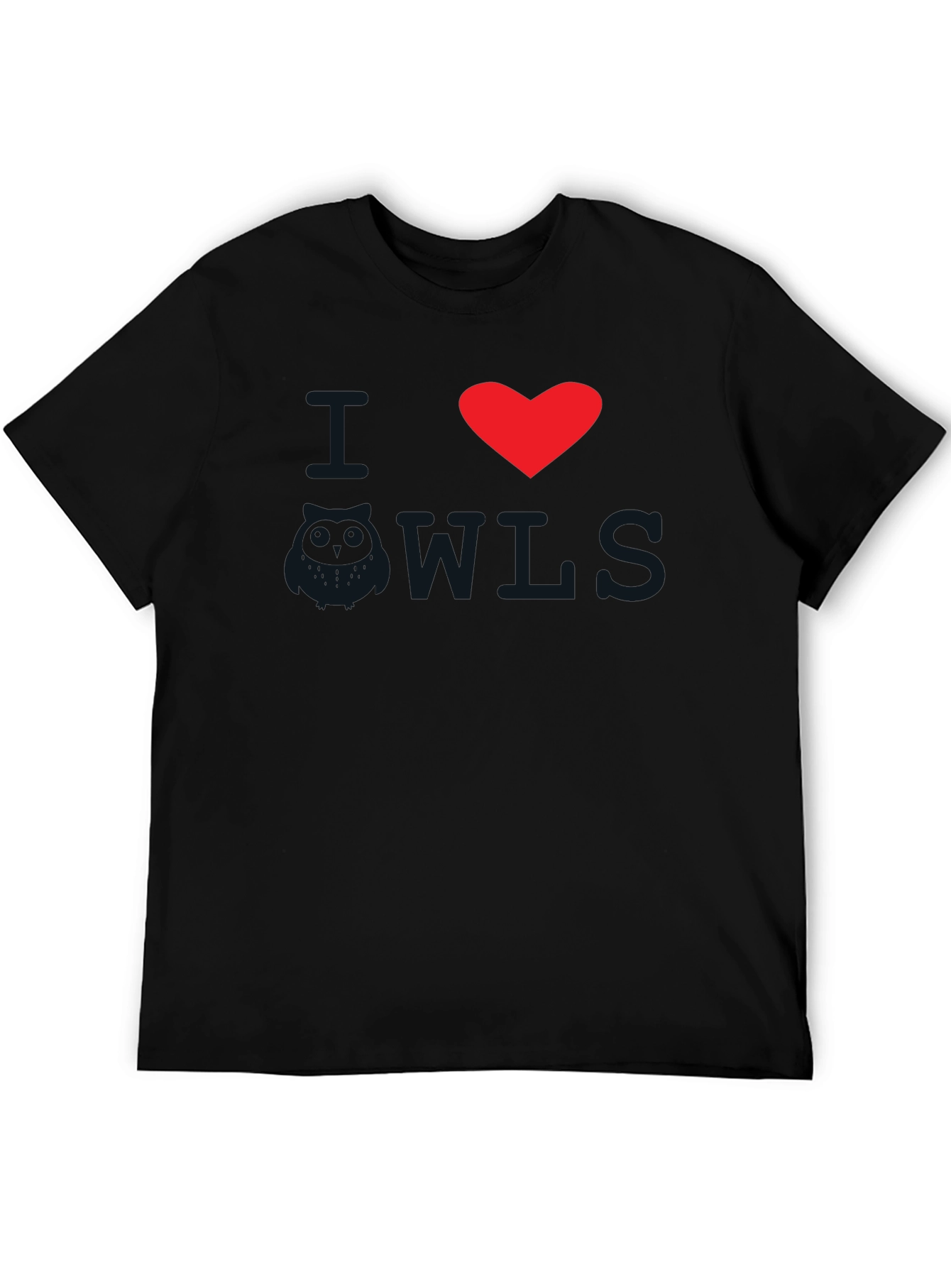 I Heart OWLS Black Graphic Tee