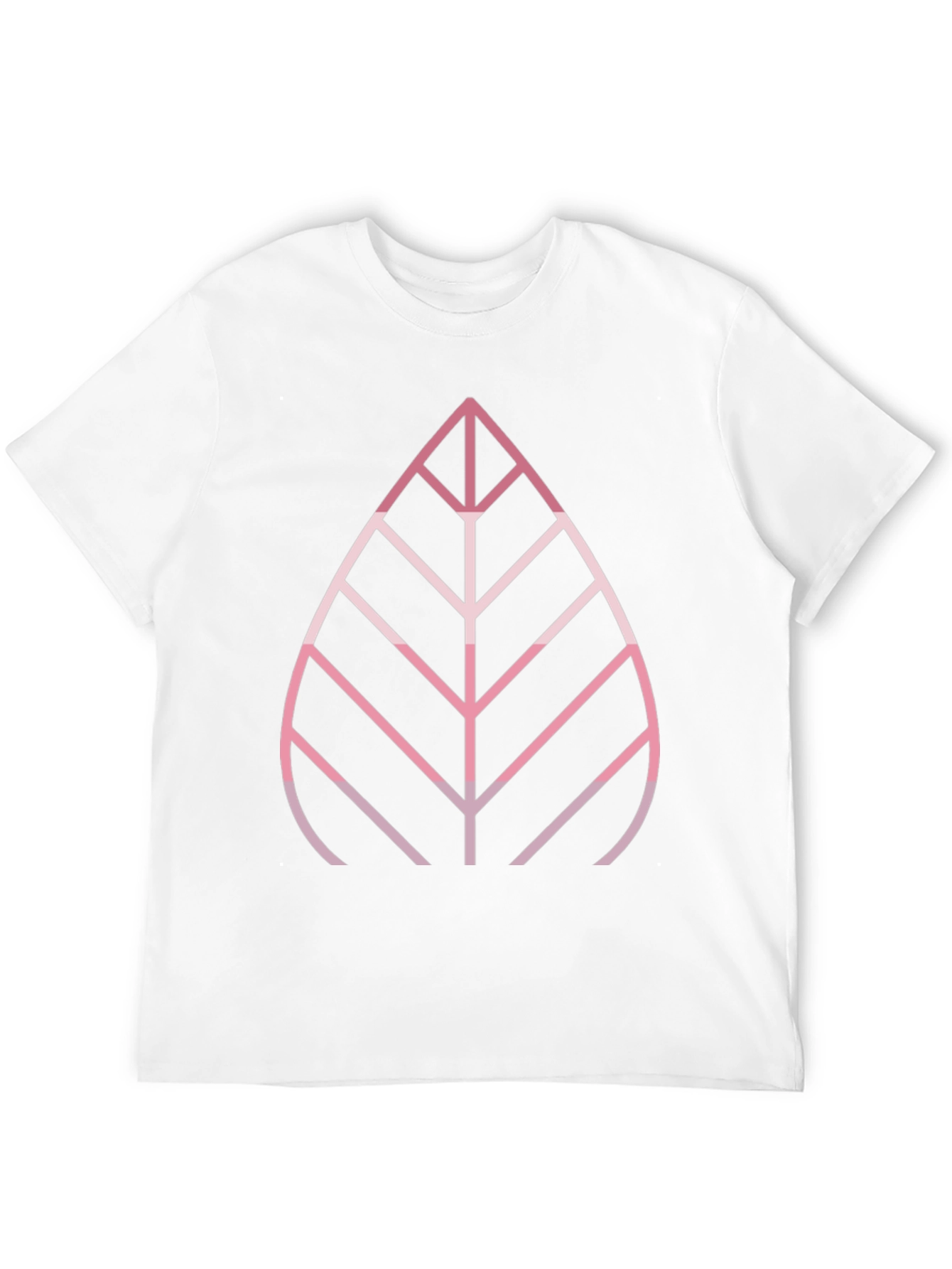 Modern Leaf Graphic Tee - Stylish Black T-Shirt