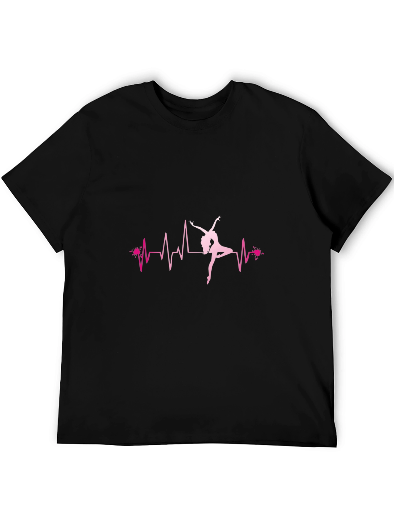 Dance Heartbeat Graphic Tee - Black