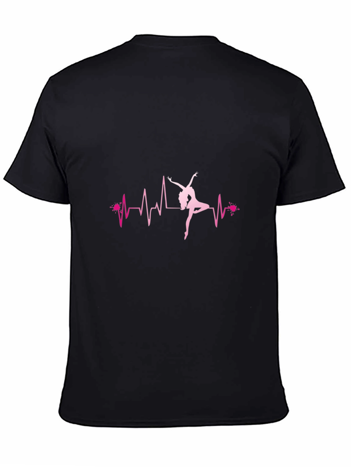 Dance Heartbeat Graphic Tee - Black