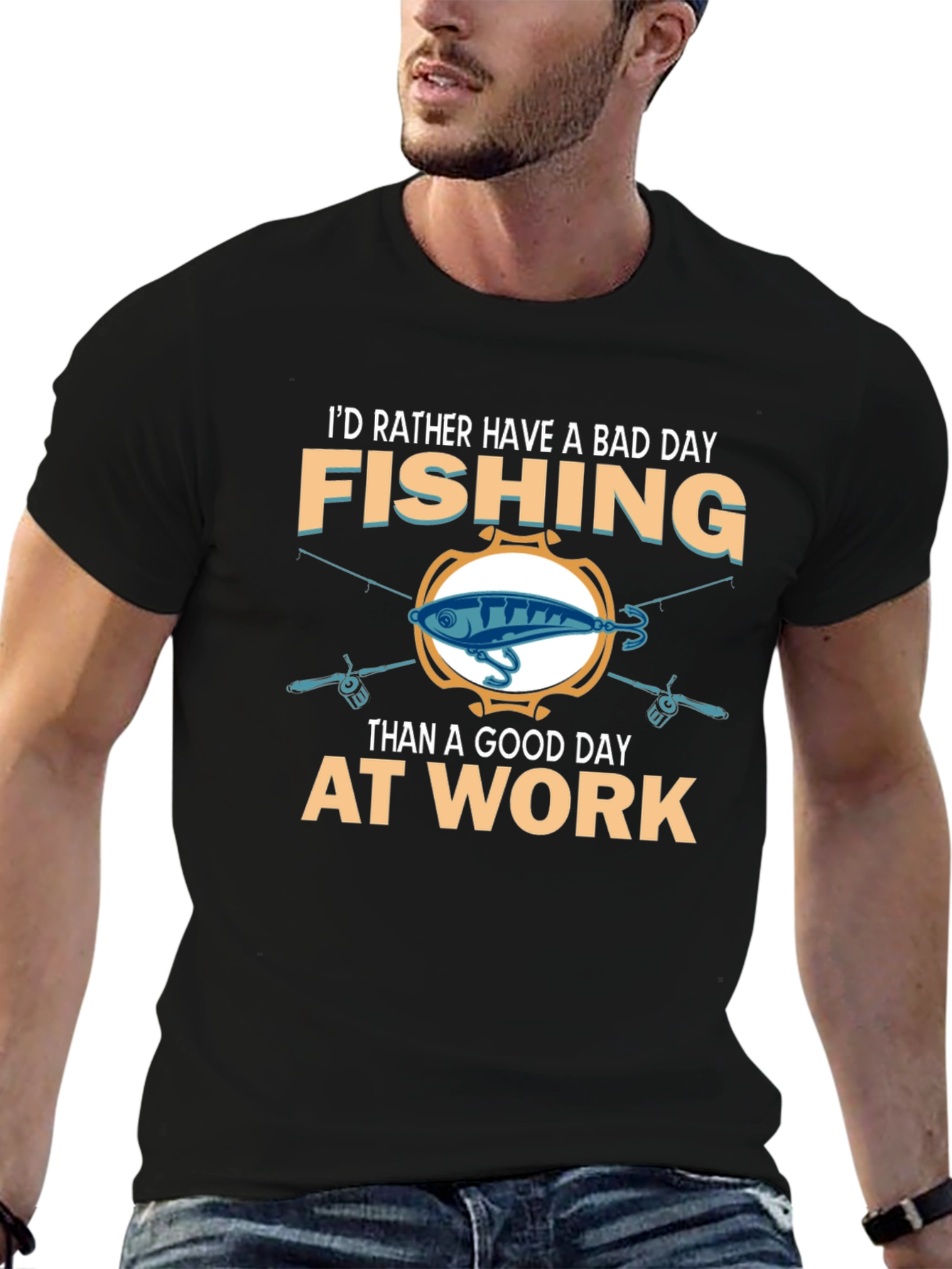 Fishing T-Shirt - Bad Day Fishing