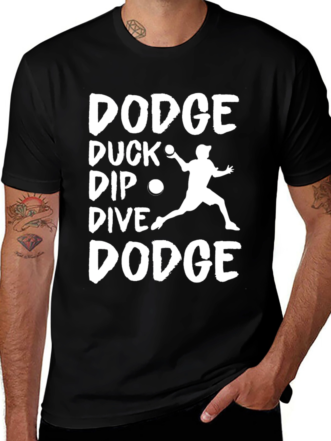 Dodge Duck Dip Dive Dodge Funny T-Shirt
