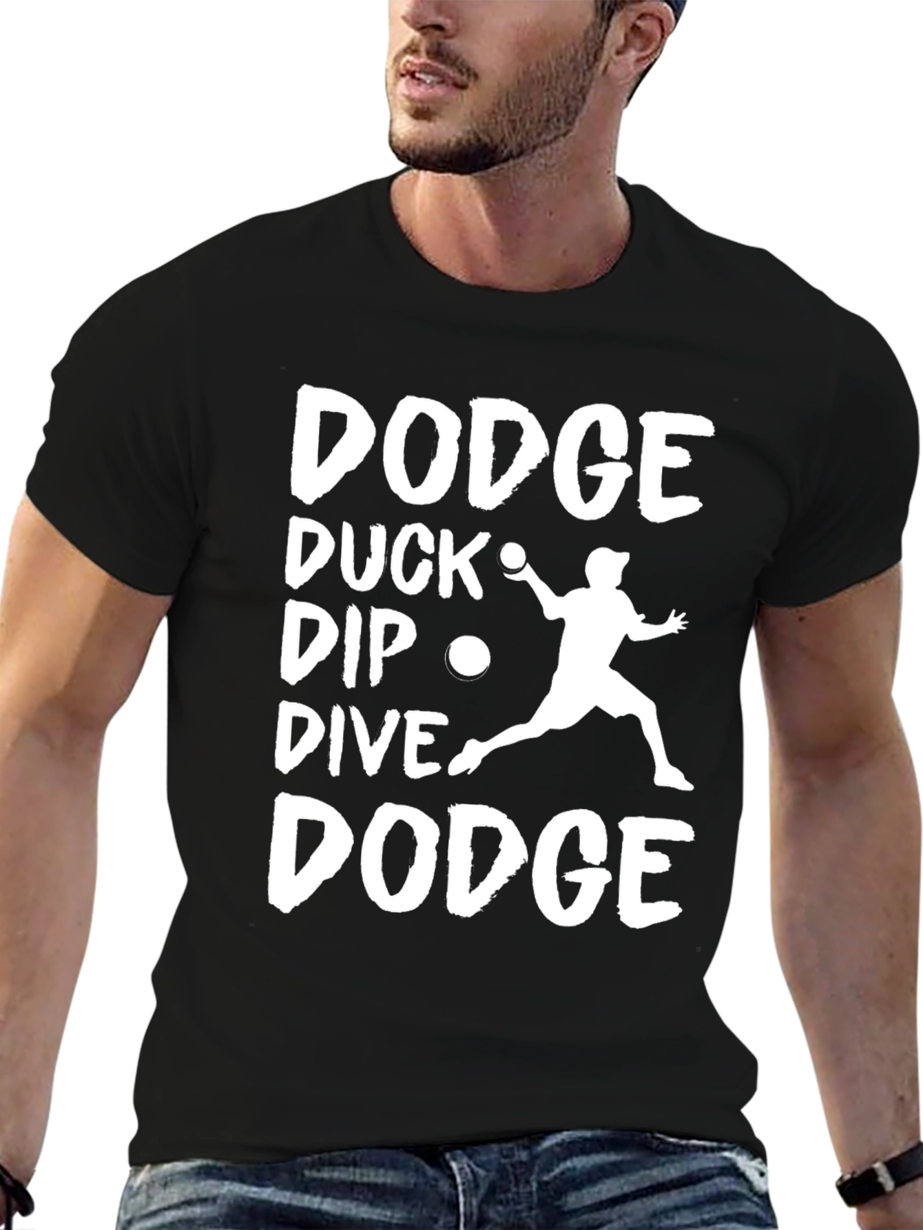 Dodge Duck Dip Dive Dodge Funny T-Shirt