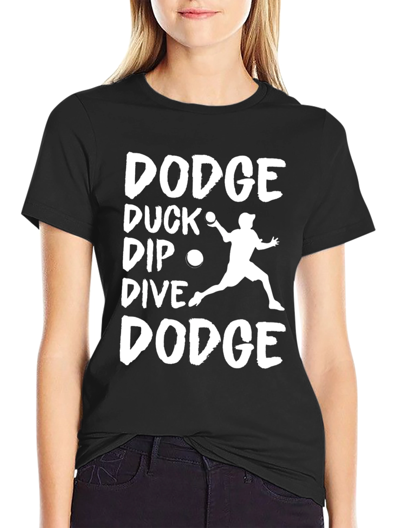 Dodge Duck Dip Dive Dodge Funny T-Shirt