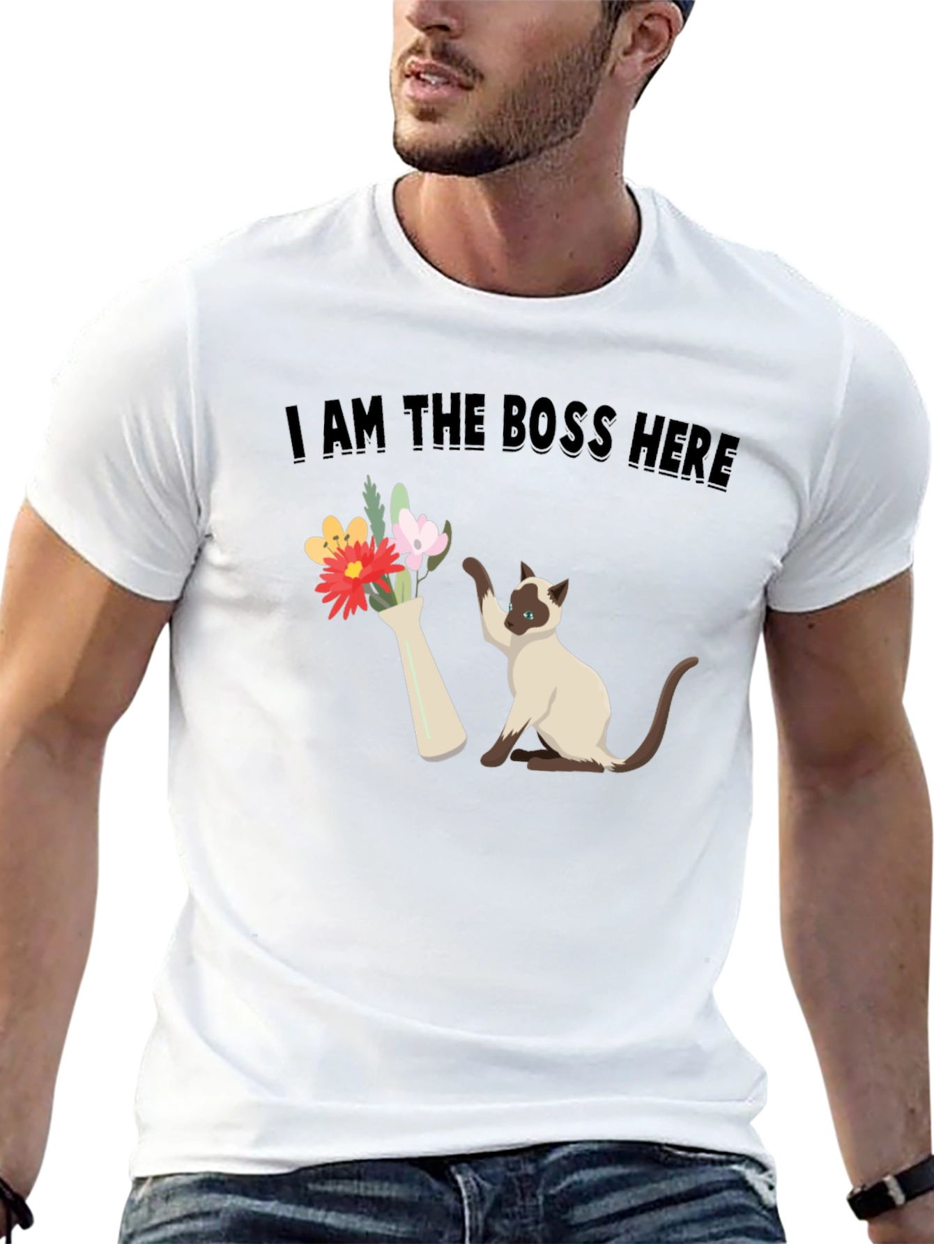 I Am the Boss Here Cat Graphic Tee