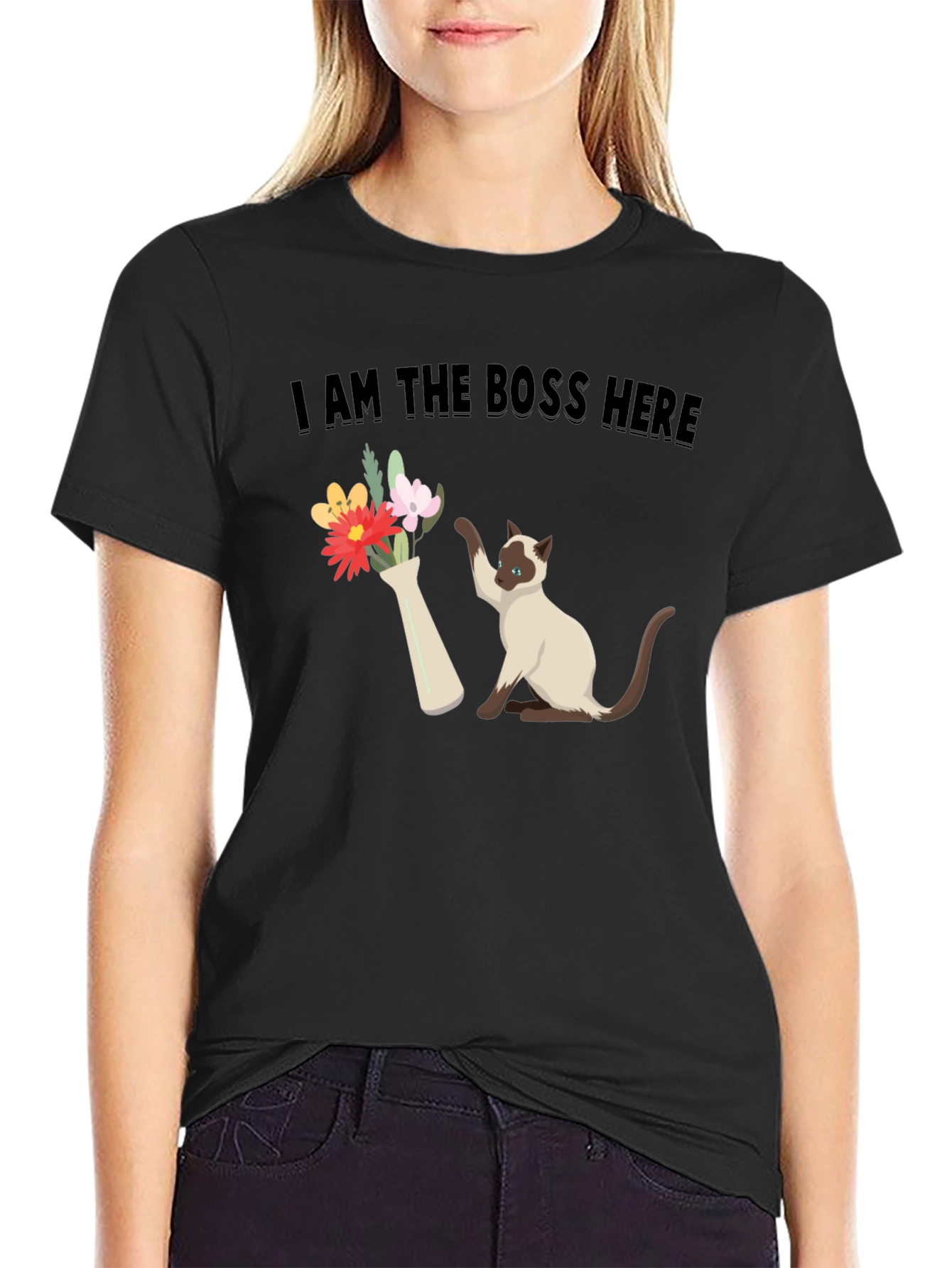 I Am the Boss Here Cat Graphic Tee