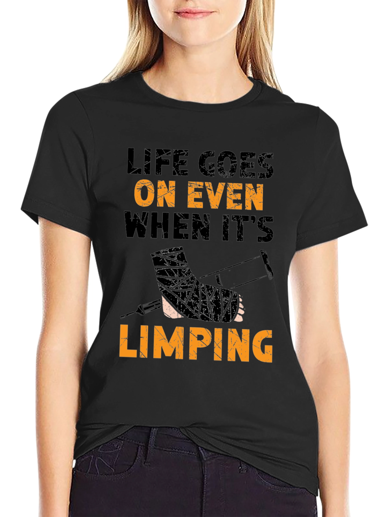 Life Goes On Limping T-Shirt