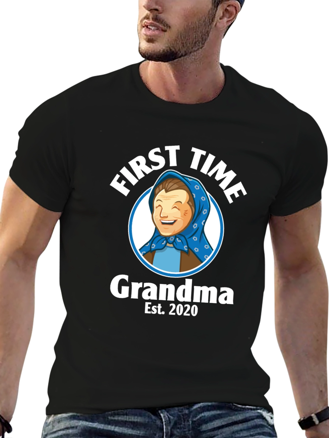 First Time Grandma Est. 2020 Graphic T-Shirt