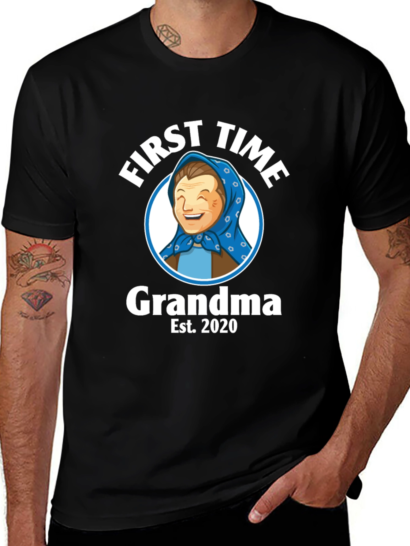 First Time Grandma Est. 2020 Graphic T-Shirt