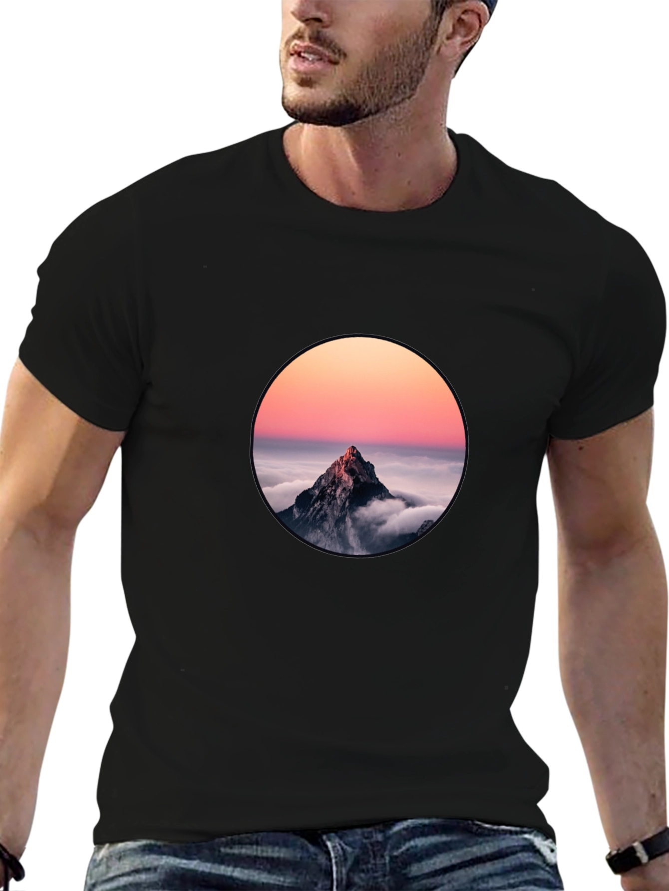 Mountain Peak Sunset Graphic Tee