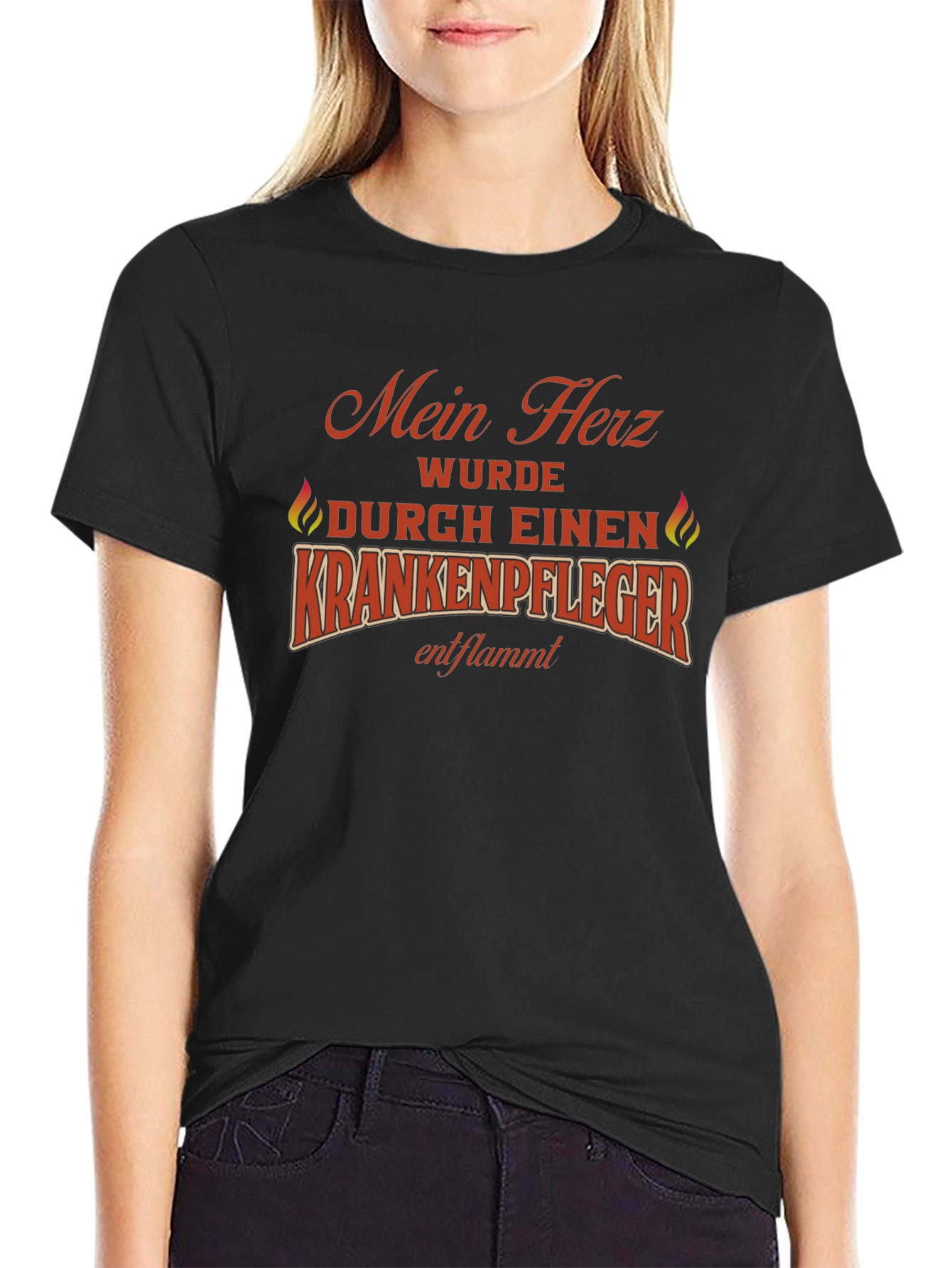 Nurse Sparked My Heart T-Shirt - Black