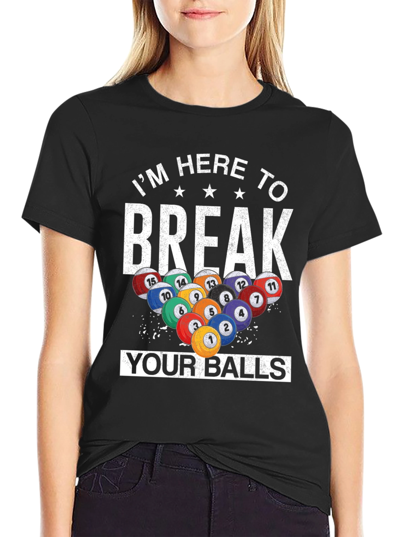 Break Your Balls Funny Billiards T-Shirt