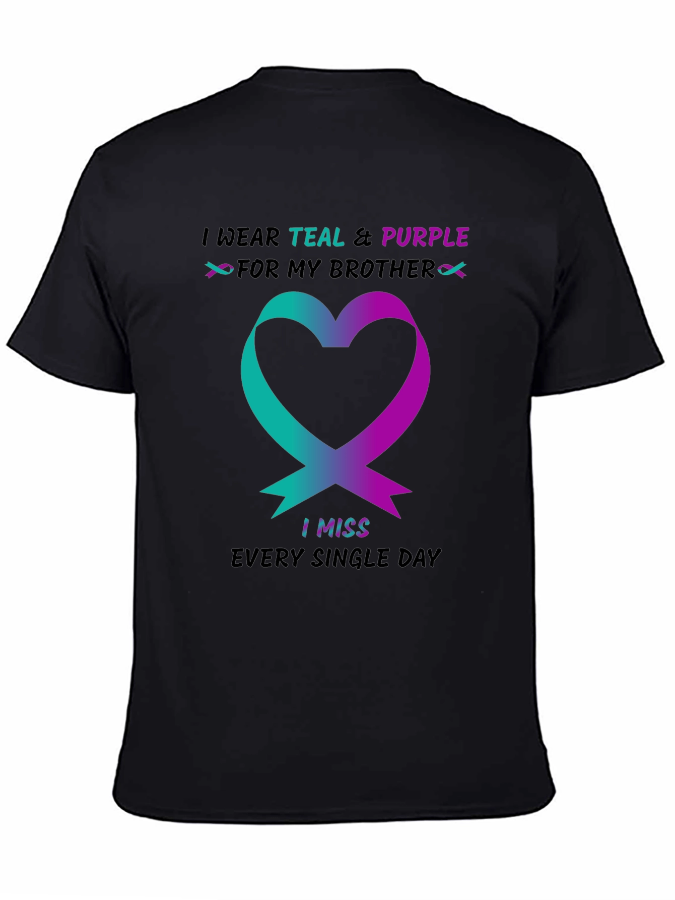 Teal & Purple Brother Remembrance T-Shirt