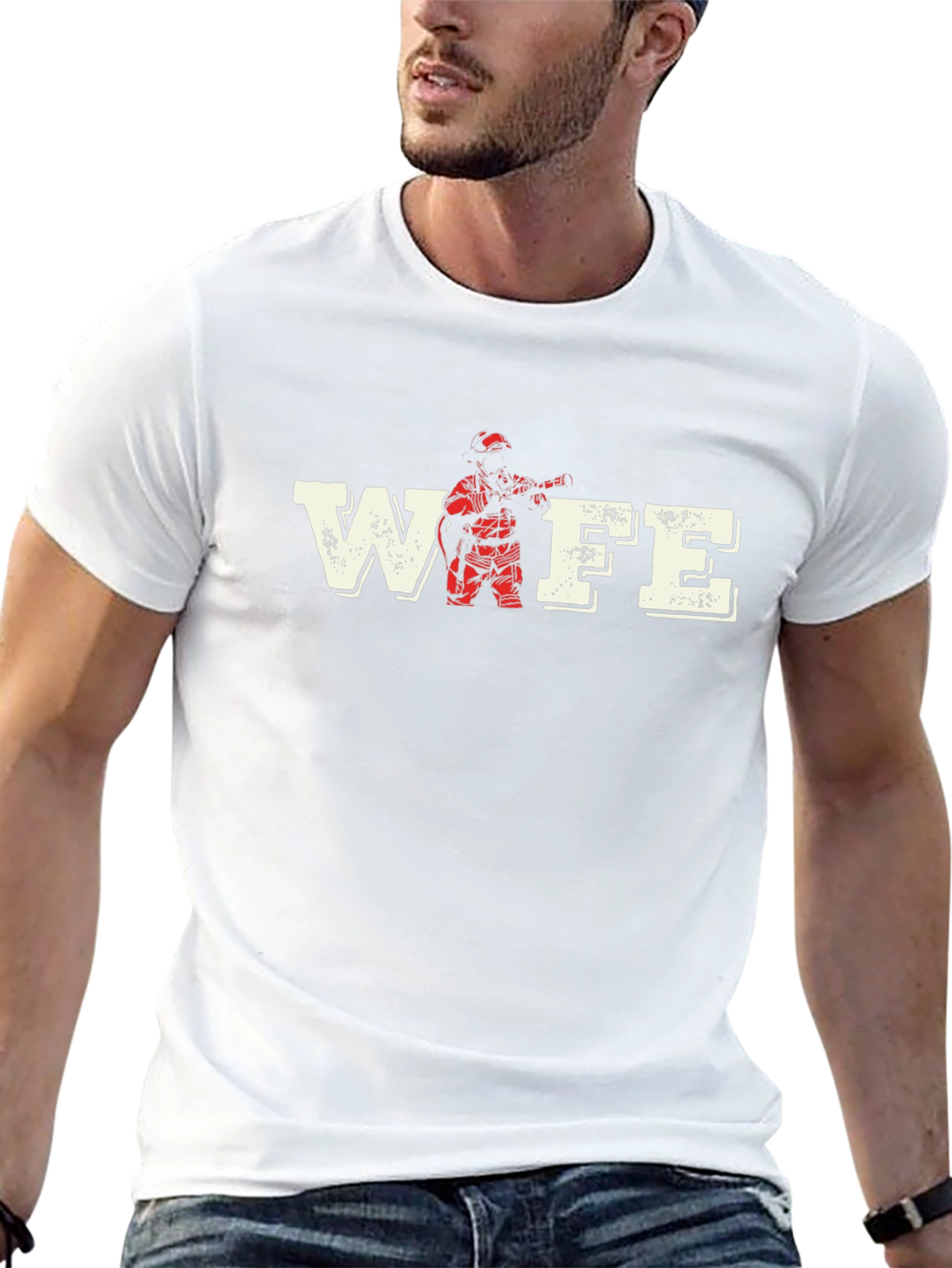 Firefighter Wife T-Shirt - Black