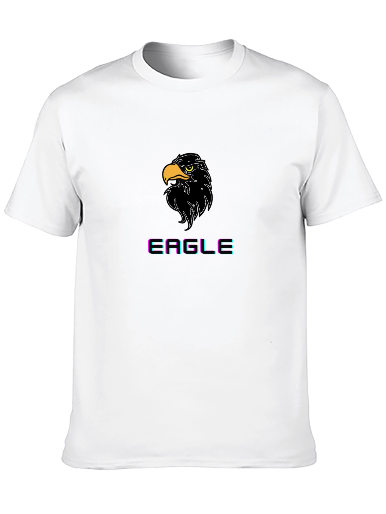 Eagle Graphic Tee - Black Cotton T-Shirt