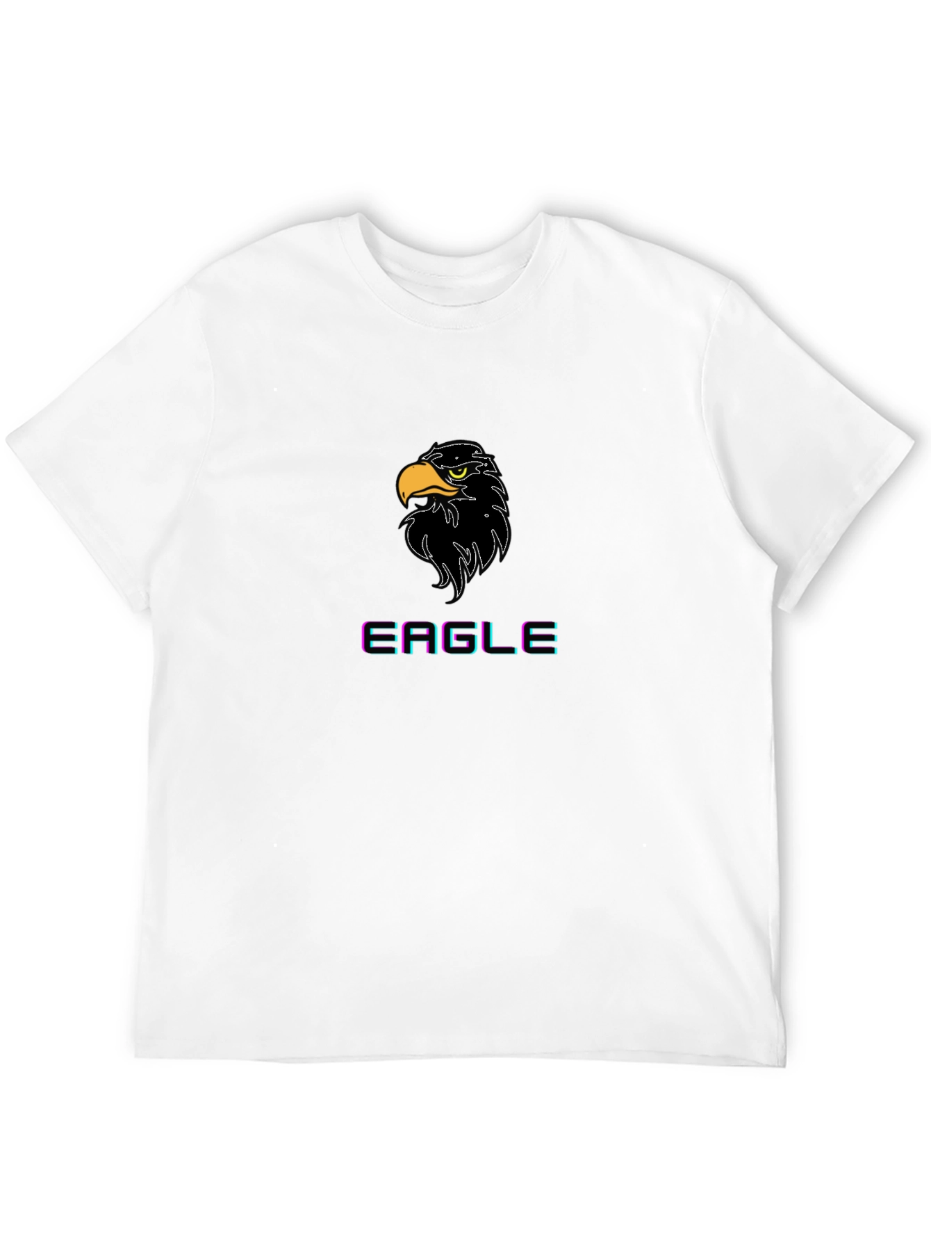 Eagle Graphic Tee - Black Cotton T-Shirt
