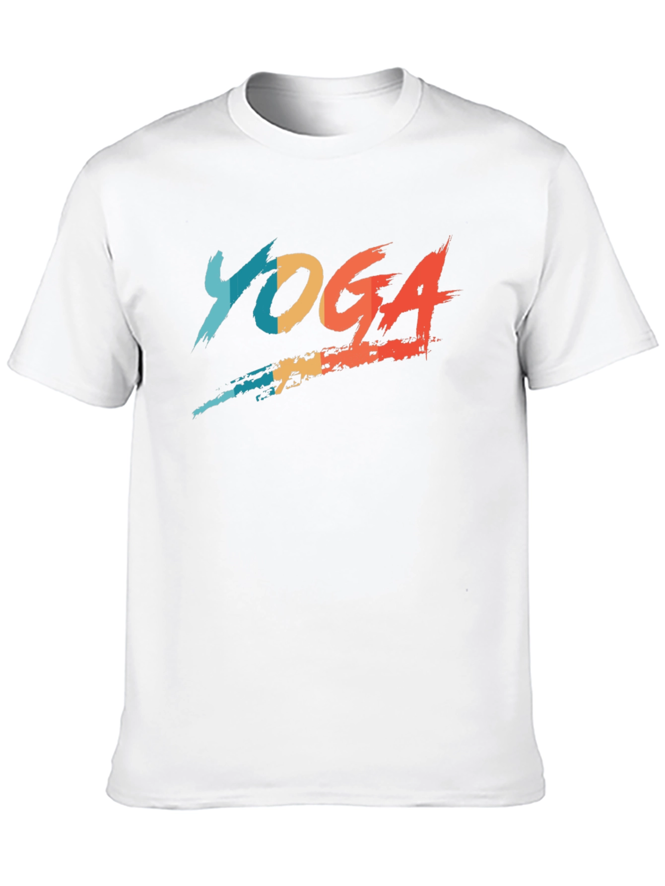 Yoga Graphic Black T-Shirt - Mens Casual Tee