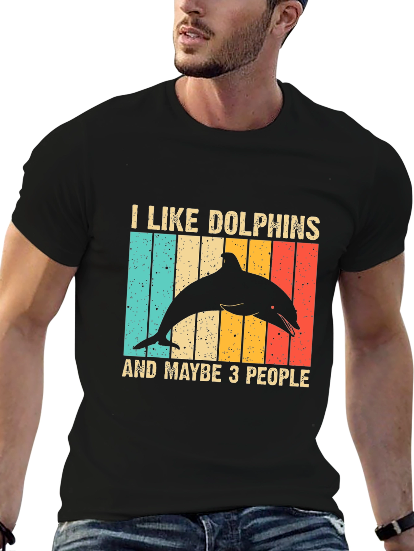 I Like Dolphins and Maybe 3 People T-Shirt