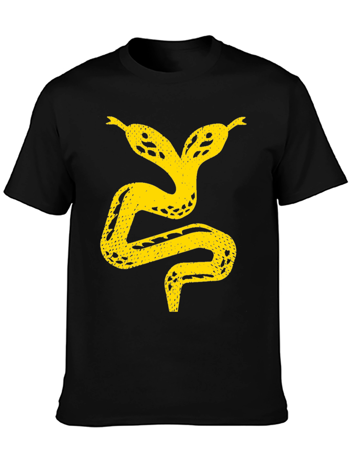 Two-Headed Snake Graphic Tee - Black