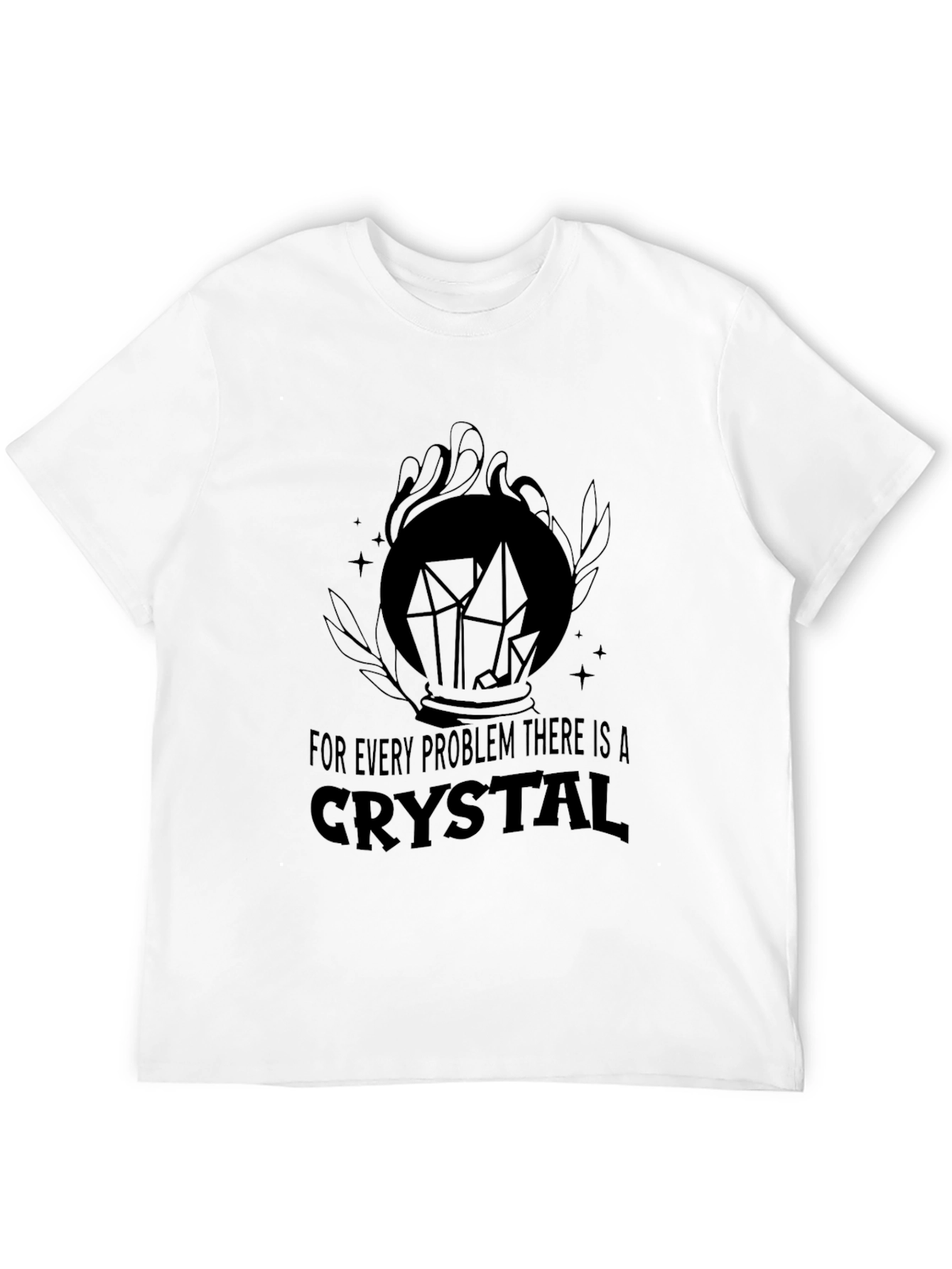 Crystal Problem Solver T-Shirt - Black Graphic Tee