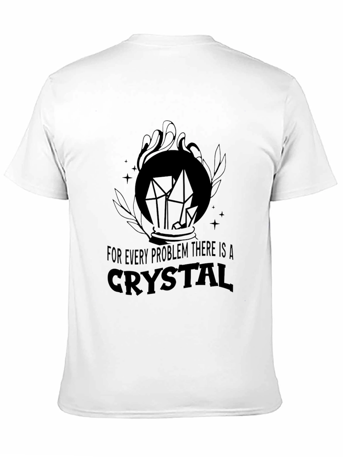 Crystal Problem Solver T-Shirt - Black Graphic Tee