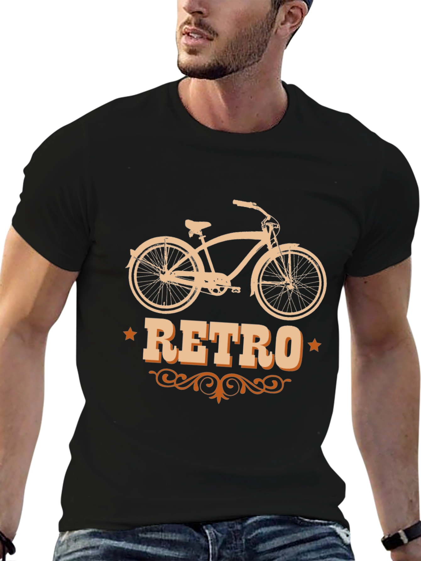 Retro Bike Graphic T-Shirt - Classic Style
