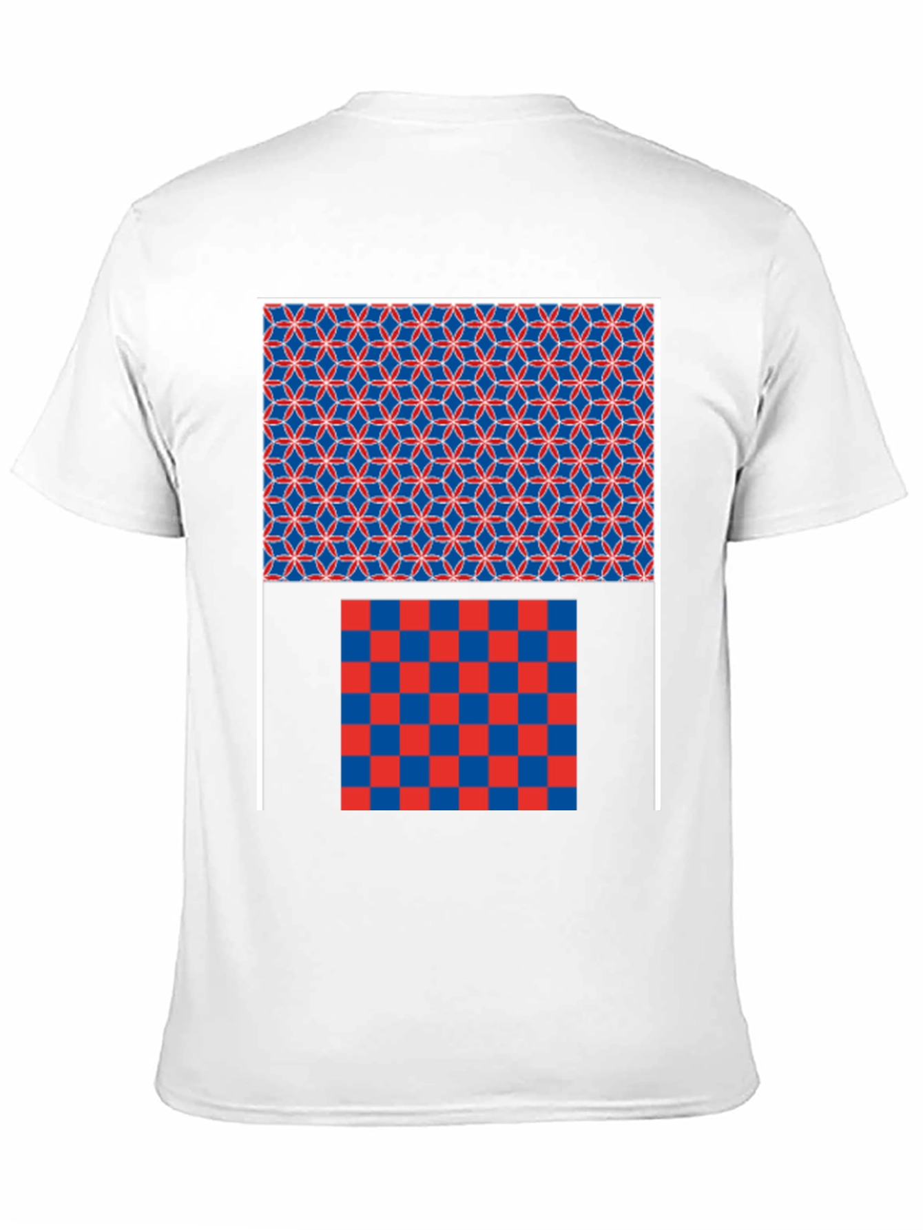 Geometric Pattern Graphic Print Black T-Shirt