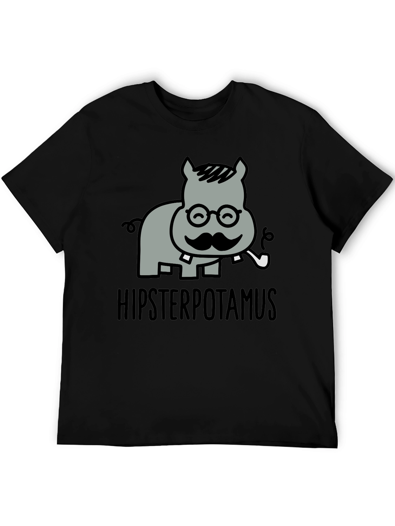 Hipsterpotamus Graphic T-Shirt